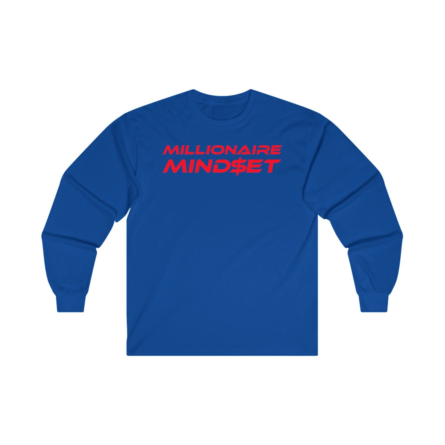 Millionaire Mindset - Unisex Long Sleeve Tee - Motivational Apparel for Ambitious Individuals