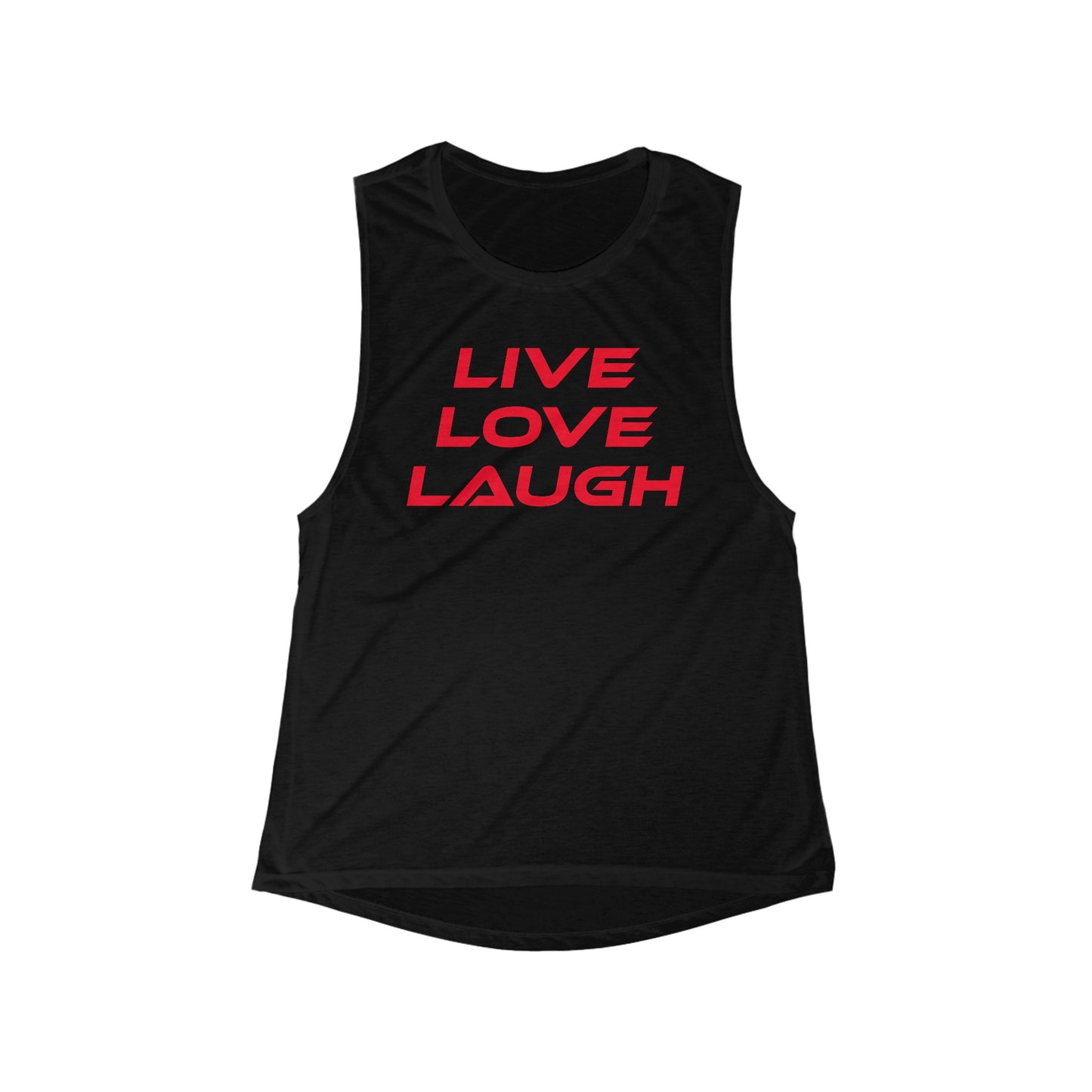 Live Love Laugh - Women's Flowy Scoop Muscle Tank