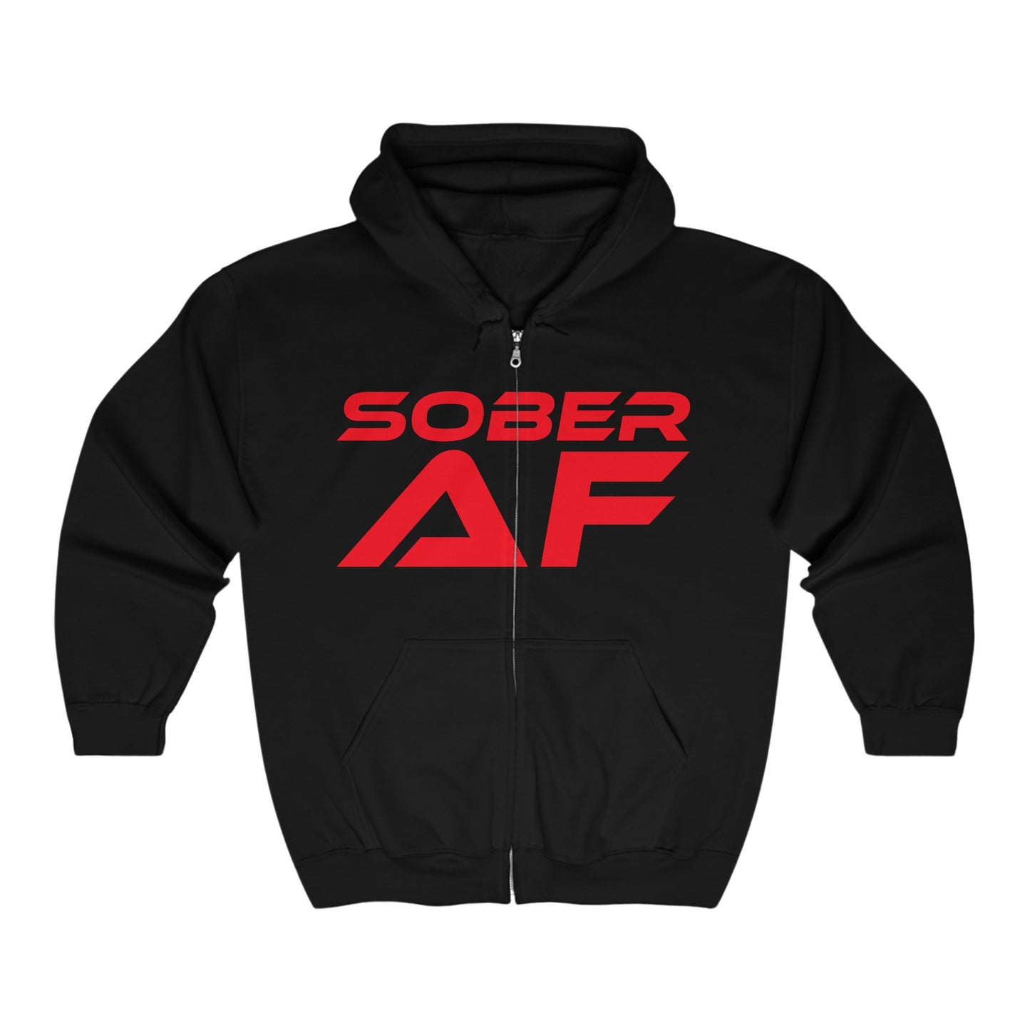 Sober AF - Unisex Heavy Blend™ Full Zip Hooded Sweatshirt