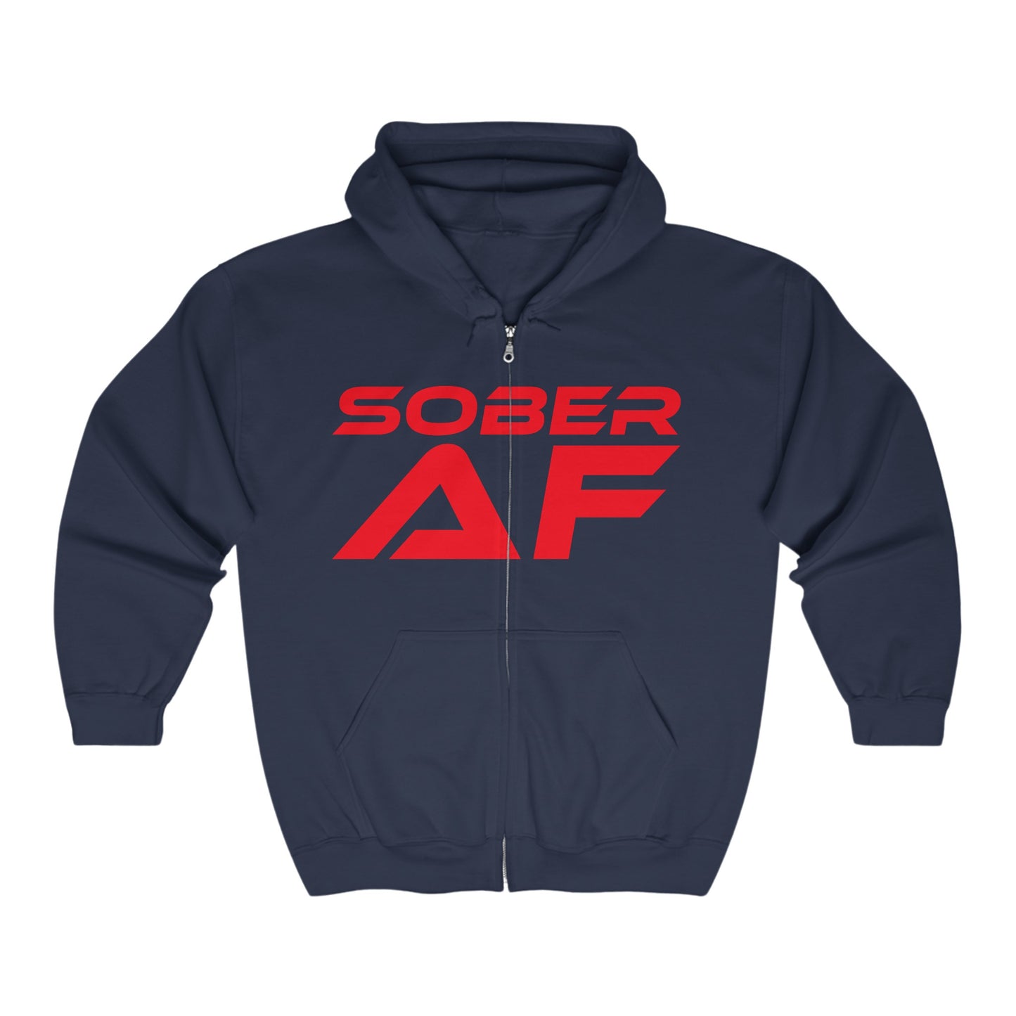 Sober AF - Unisex Heavy Blend™ Full Zip Hooded Sweatshirt