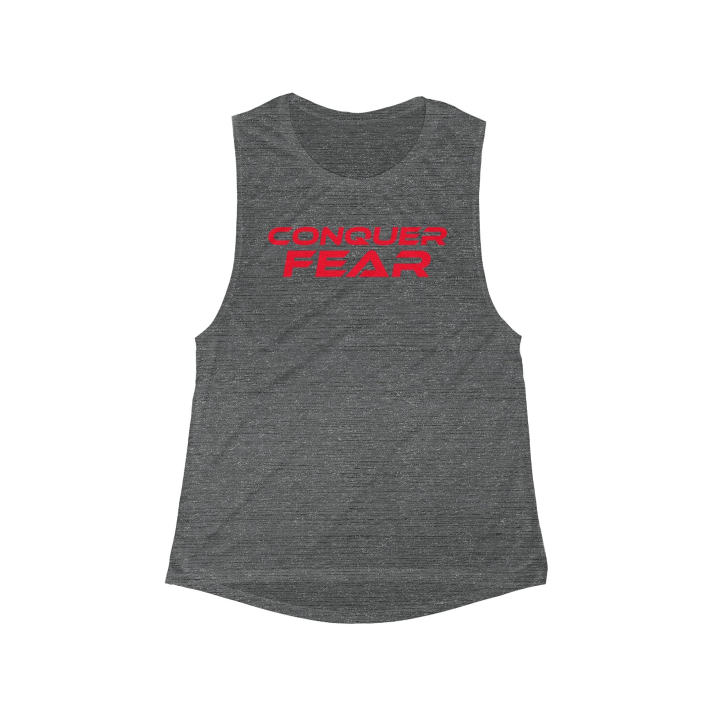 Conquer Fear - Women’s Flowy Tank - Motivational Workout Top