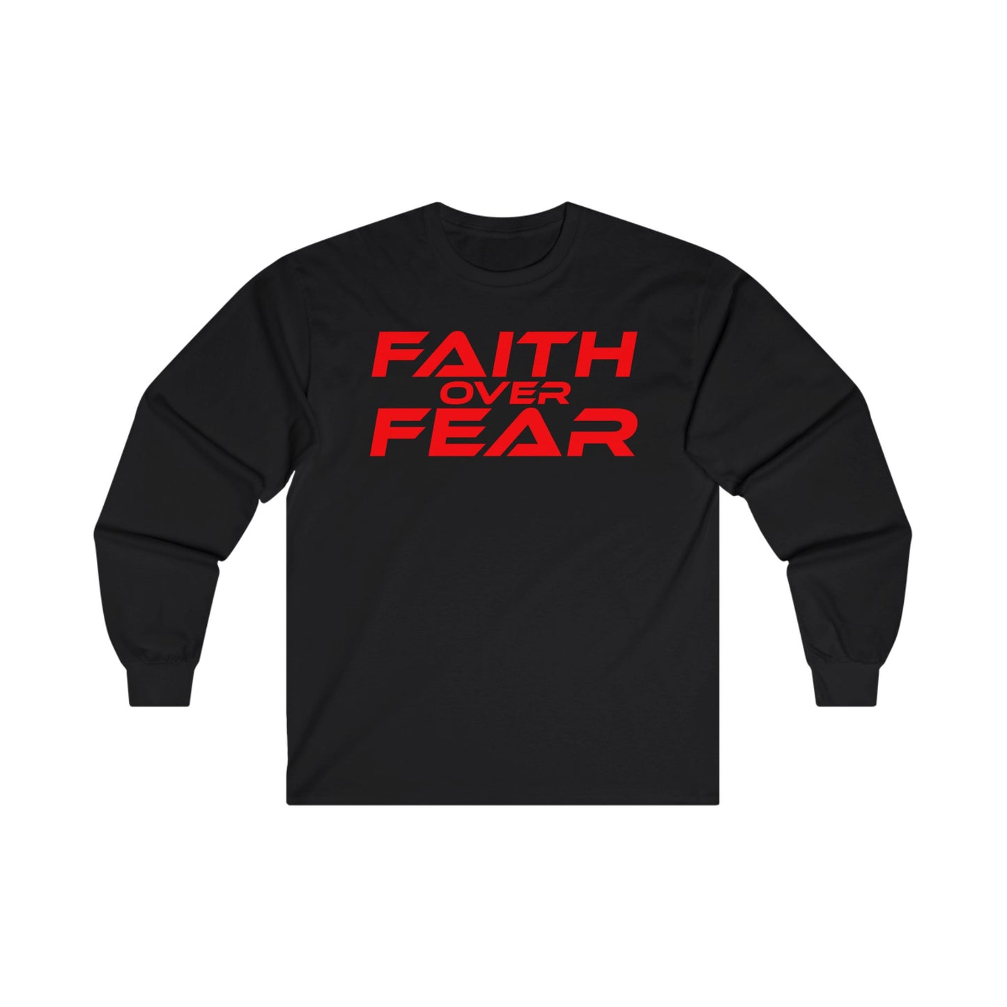 Faith Over Fear - Unisex Ultra Cotton Long Sleeve Tee Motivational