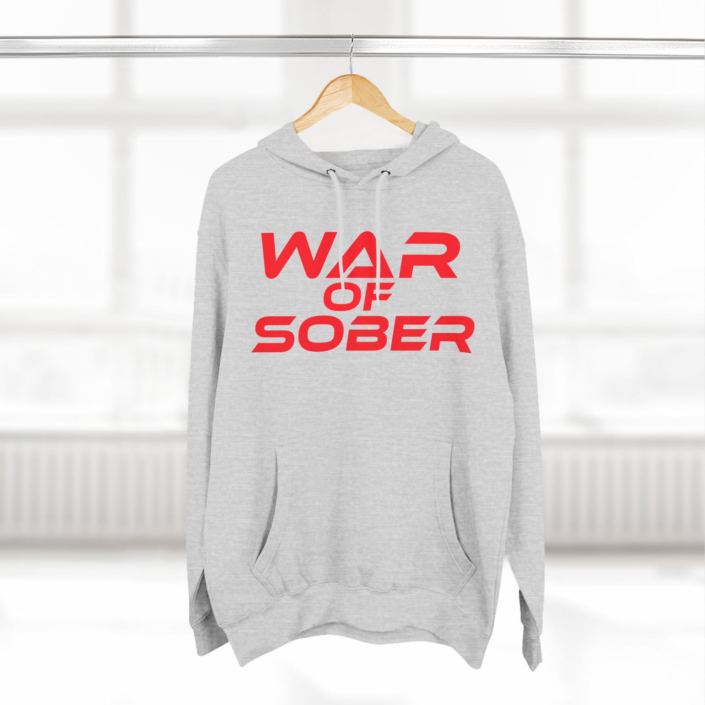 War Of Sober - A three-panel fleece hoodie