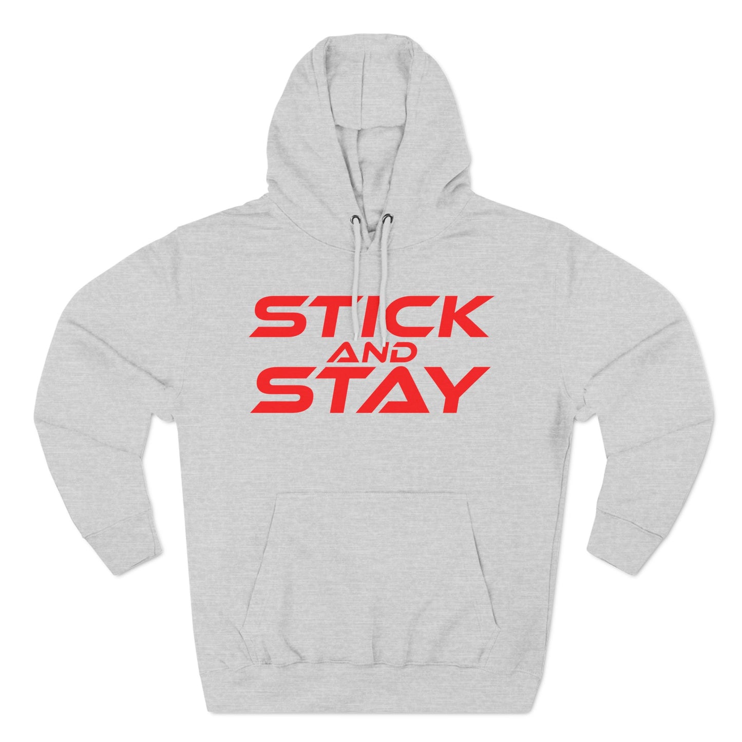 Stick and Stay - Three-Panel Fleece Hoodie