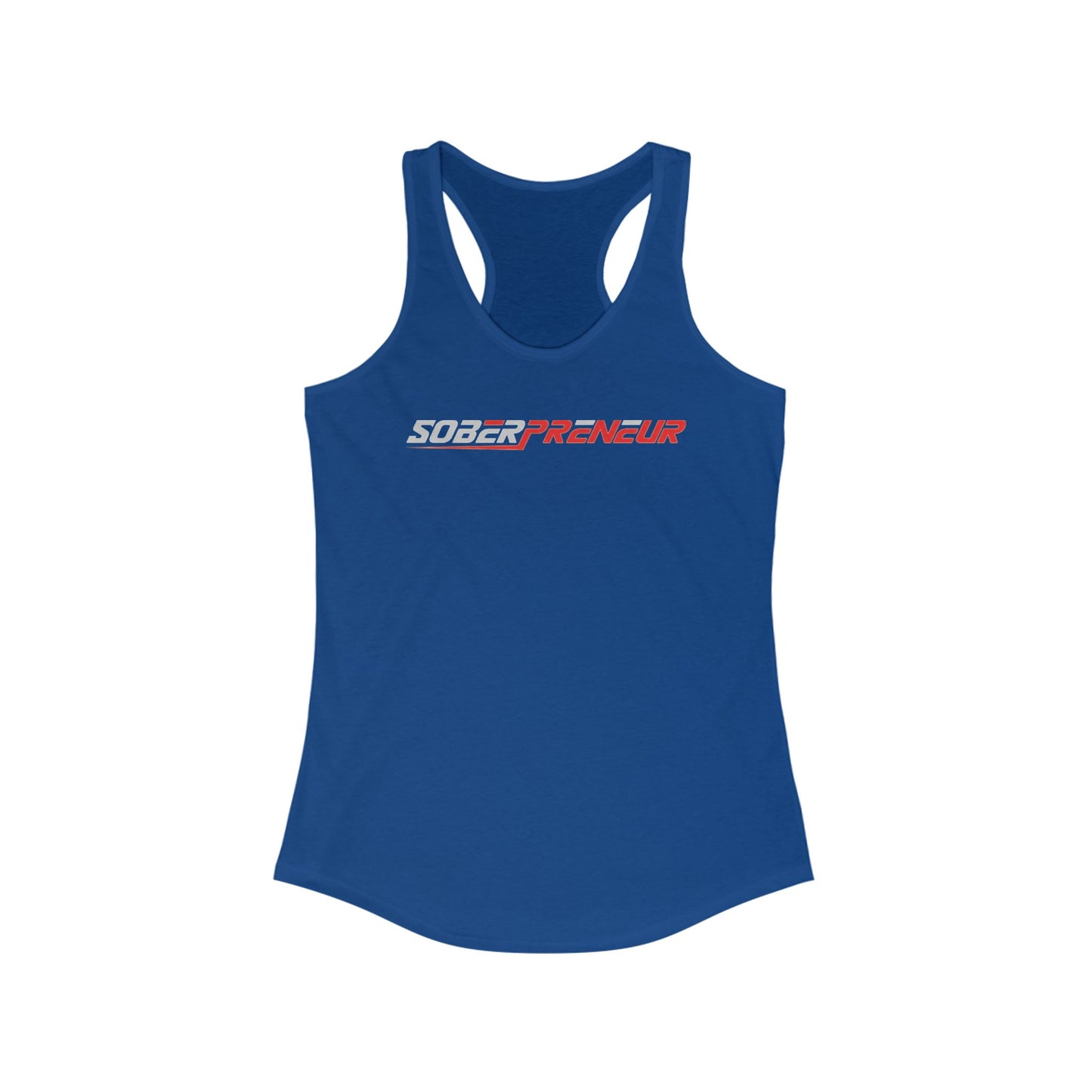 Soberpreneur Logo Gear - Women's Racerback Tank - Empowering Fitness Wear