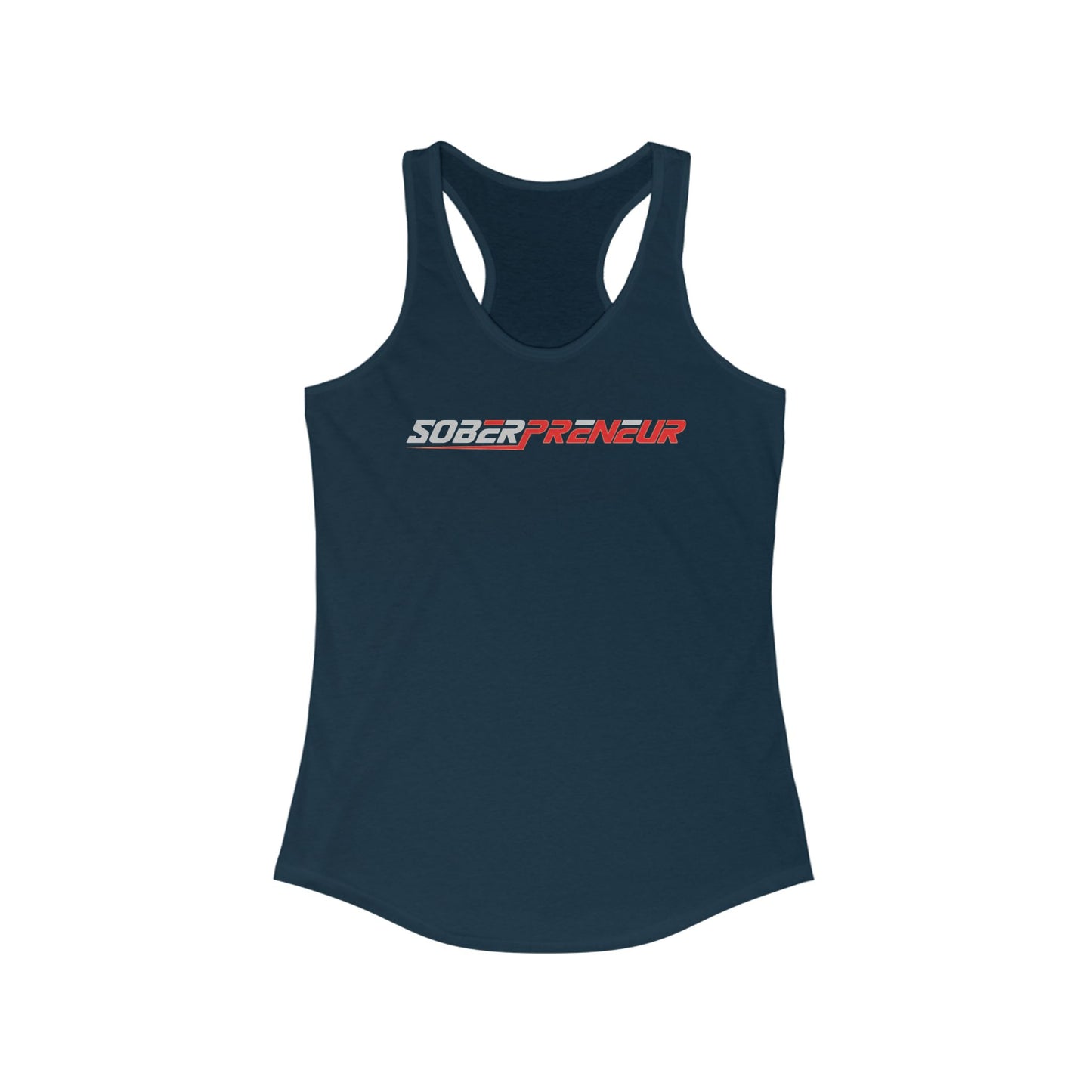 Soberpreneur Logo Gear - Women's Racerback Tank - Empowering Fitness Wear