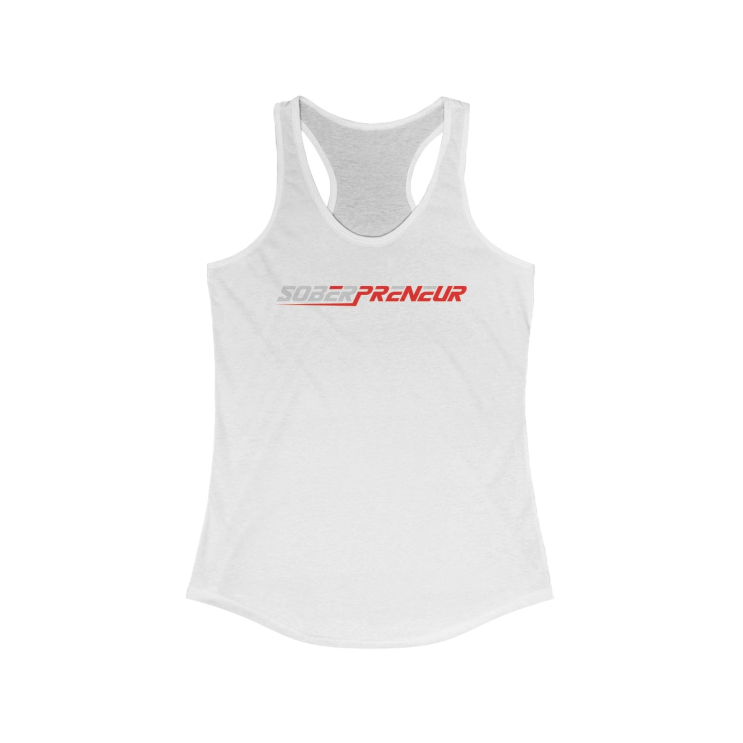 Soberpreneur Logo Gear - Women's Racerback Tank - Empowering Fitness Wear