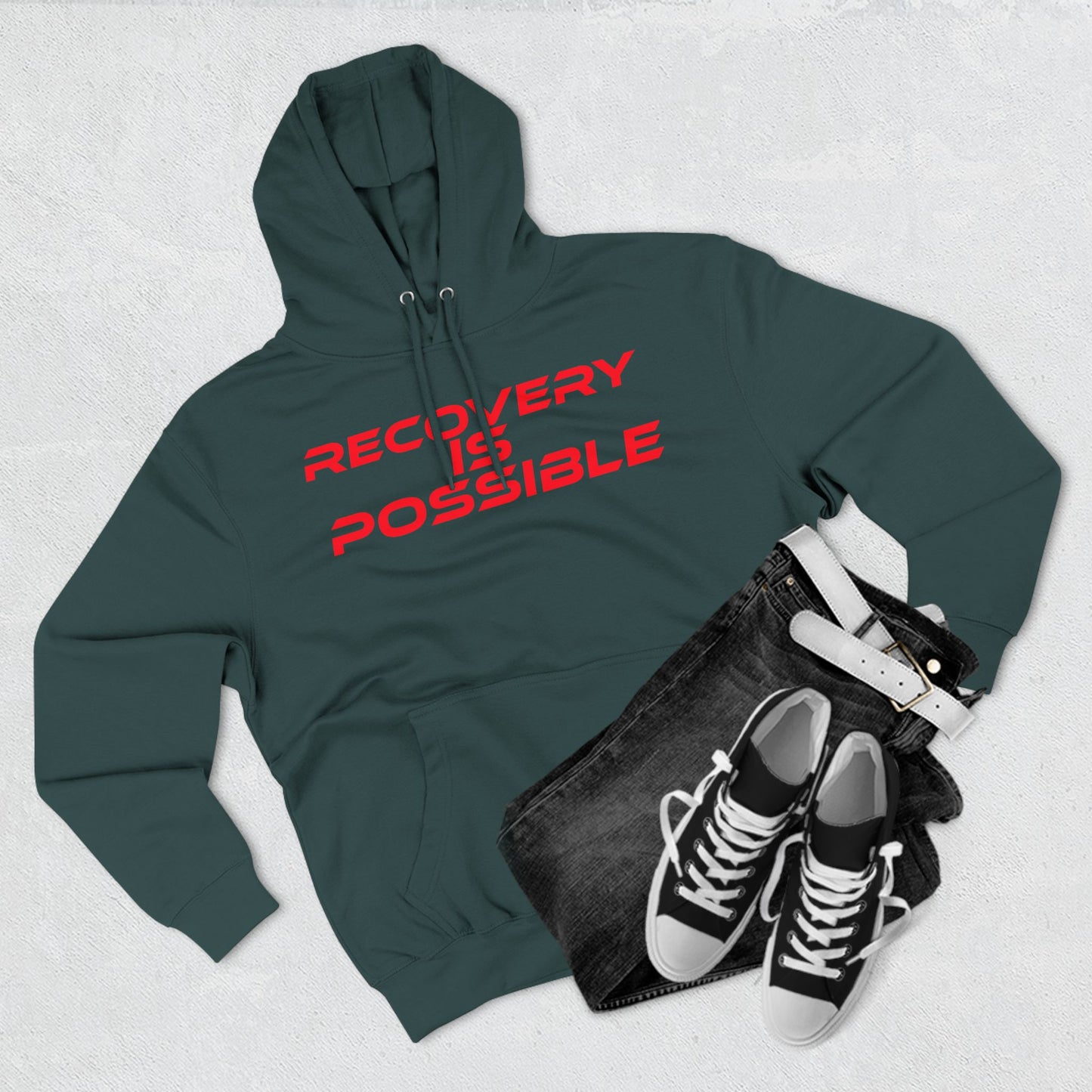 Recovery Is Possible - Fleece Hoodie - Empowering Comfort Wear