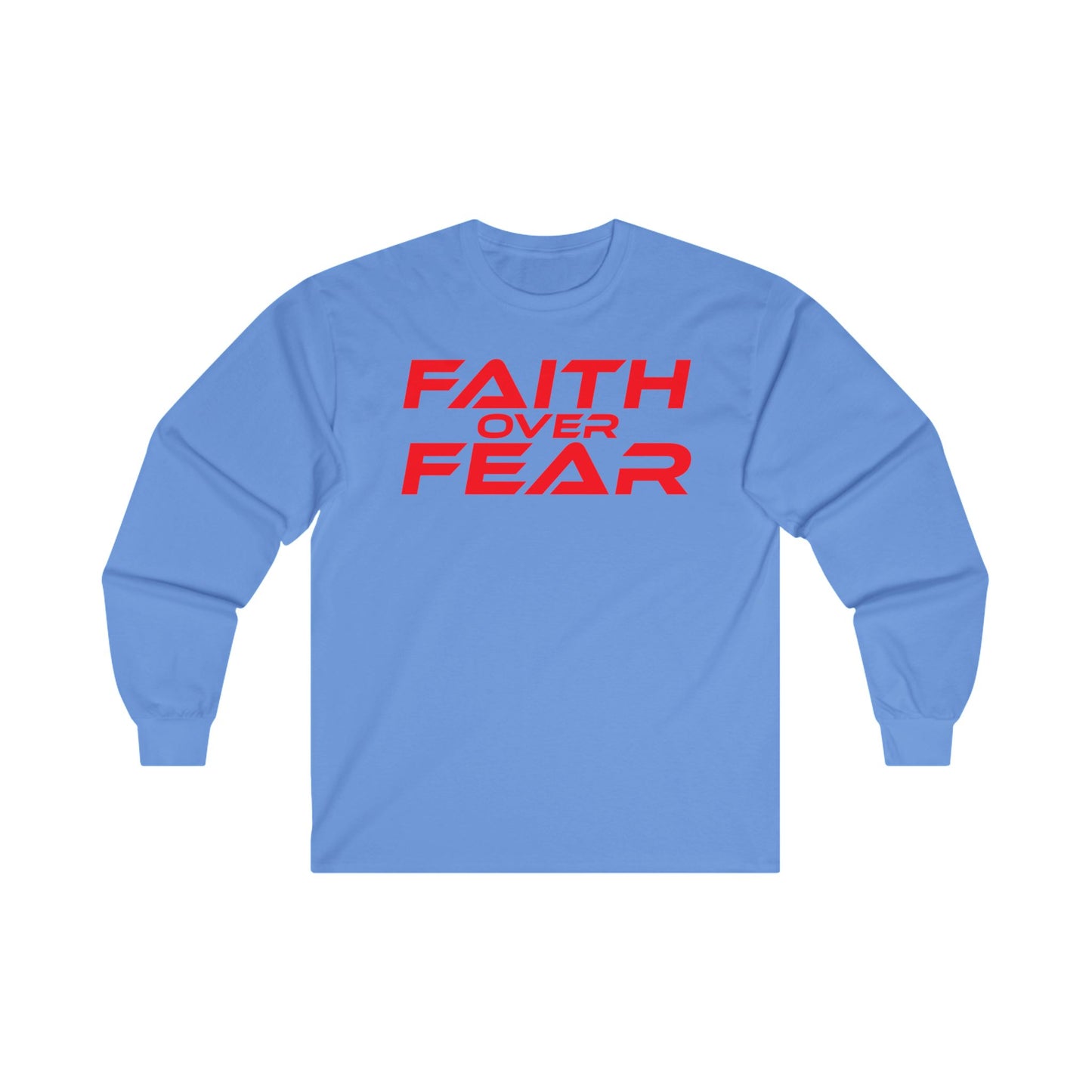 Faith Over Fear - Unisex Ultra Cotton Long Sleeve Tee Motivational