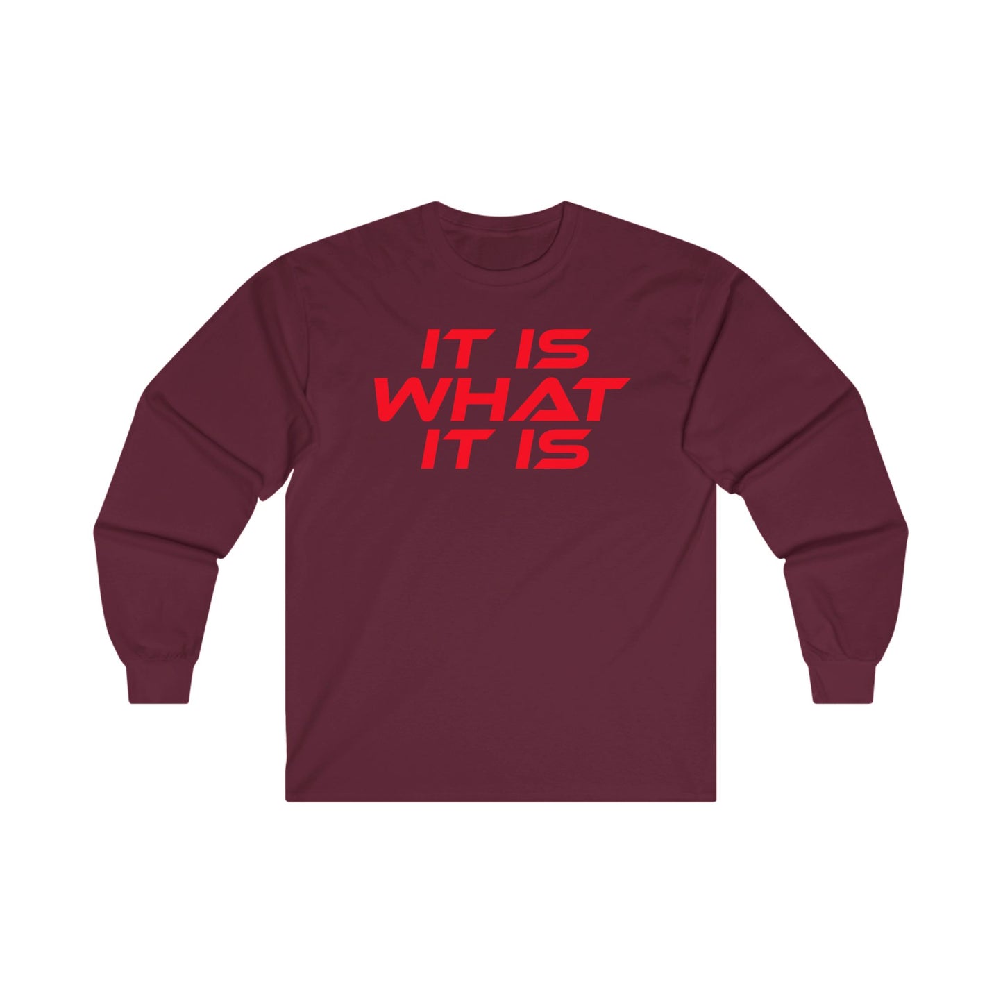 It Is What It Is - Unisex Long Sleeve Tee - Motivational Shirt