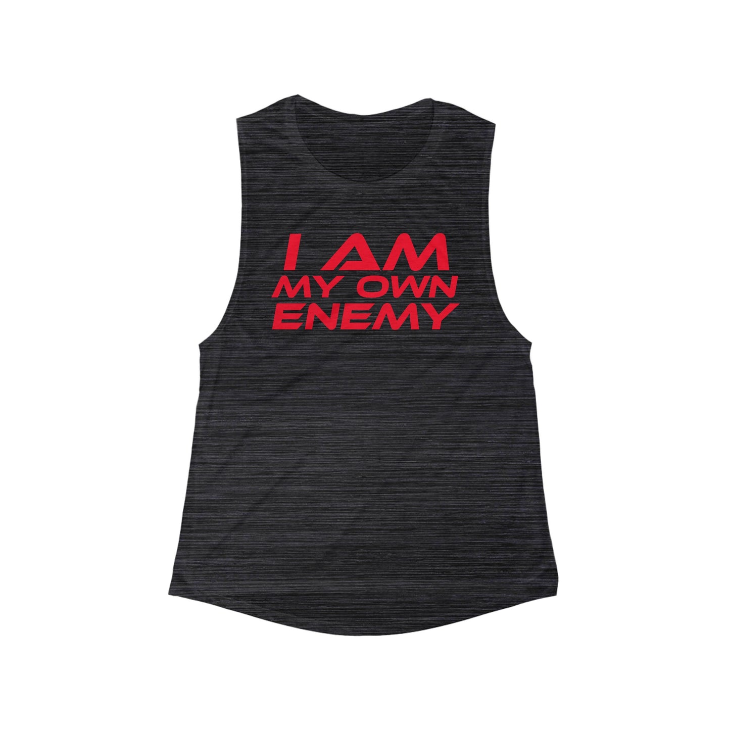 I Am My Own Enemy - Women's Flowy Scoop Muscle Tank