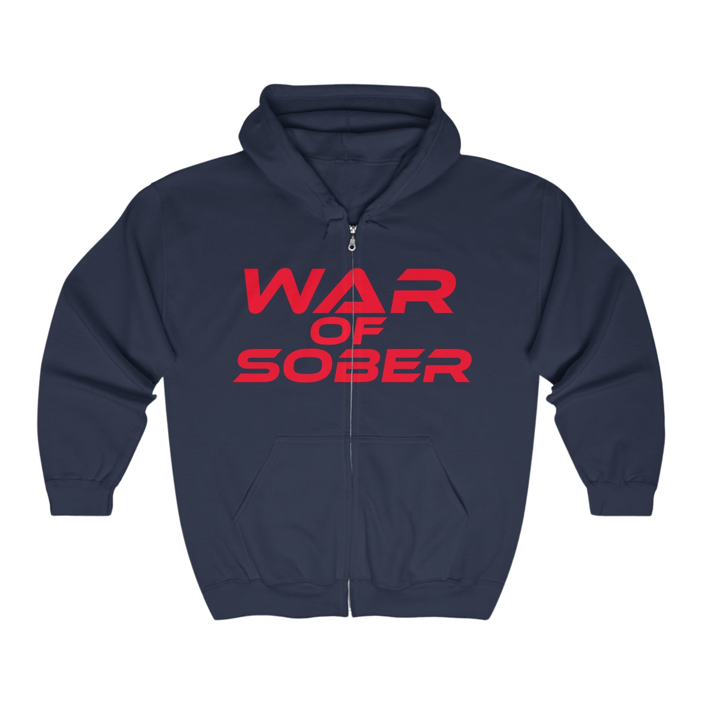 War Of Sober - Unisex Heavy Blend™ Full Zip Hooded Sweatshirt