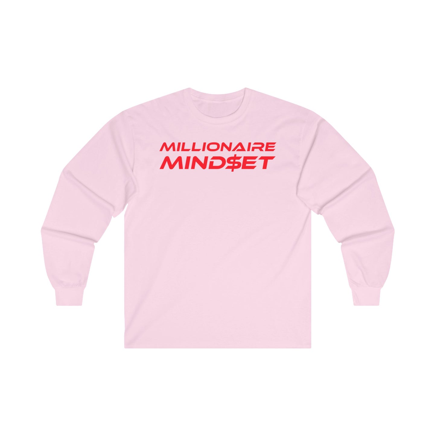 Millionaire Mindset - Unisex Long Sleeve Tee - Motivational Apparel for Ambitious Individuals