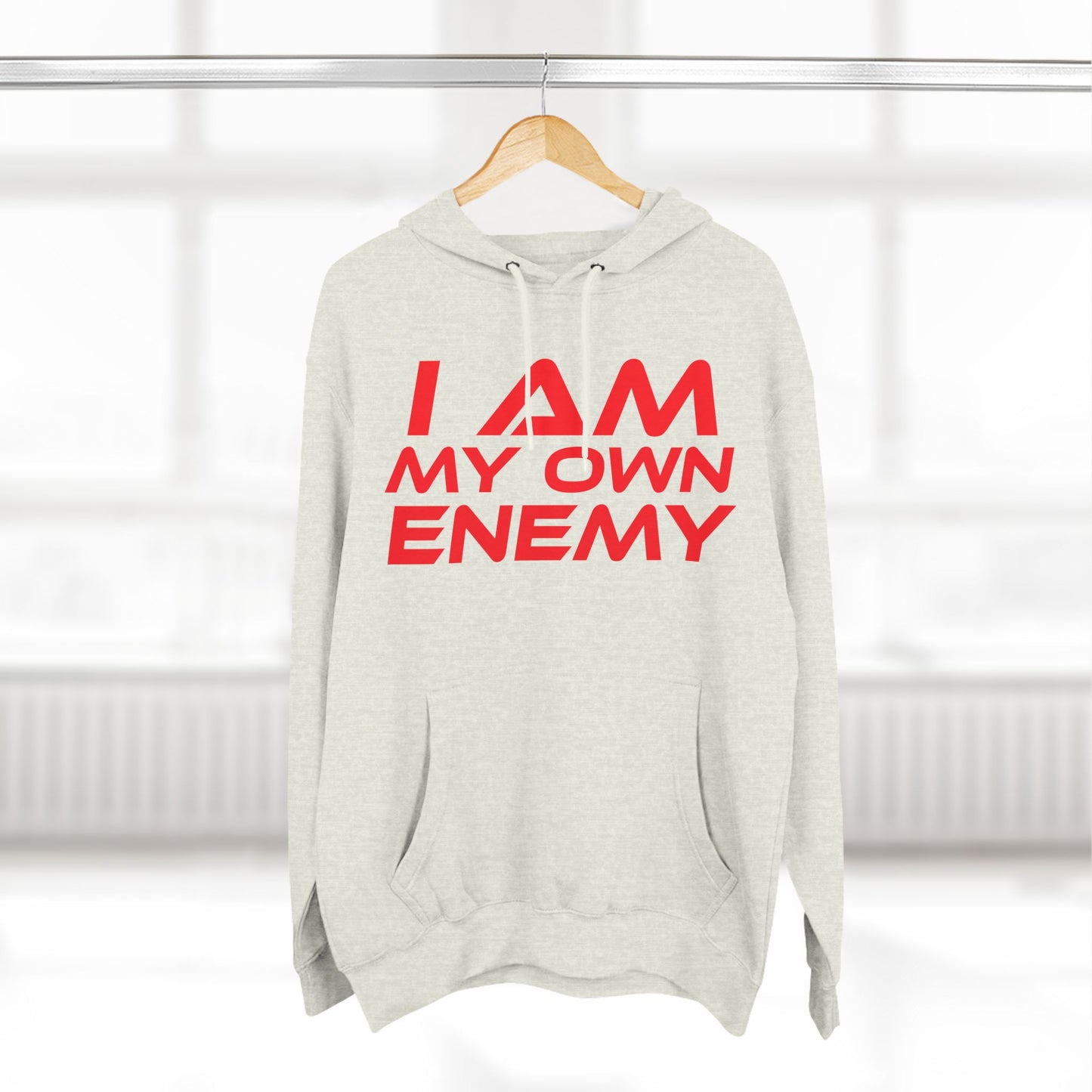 I Am My Own Enemy - Three-Panel Fleece Hoodie