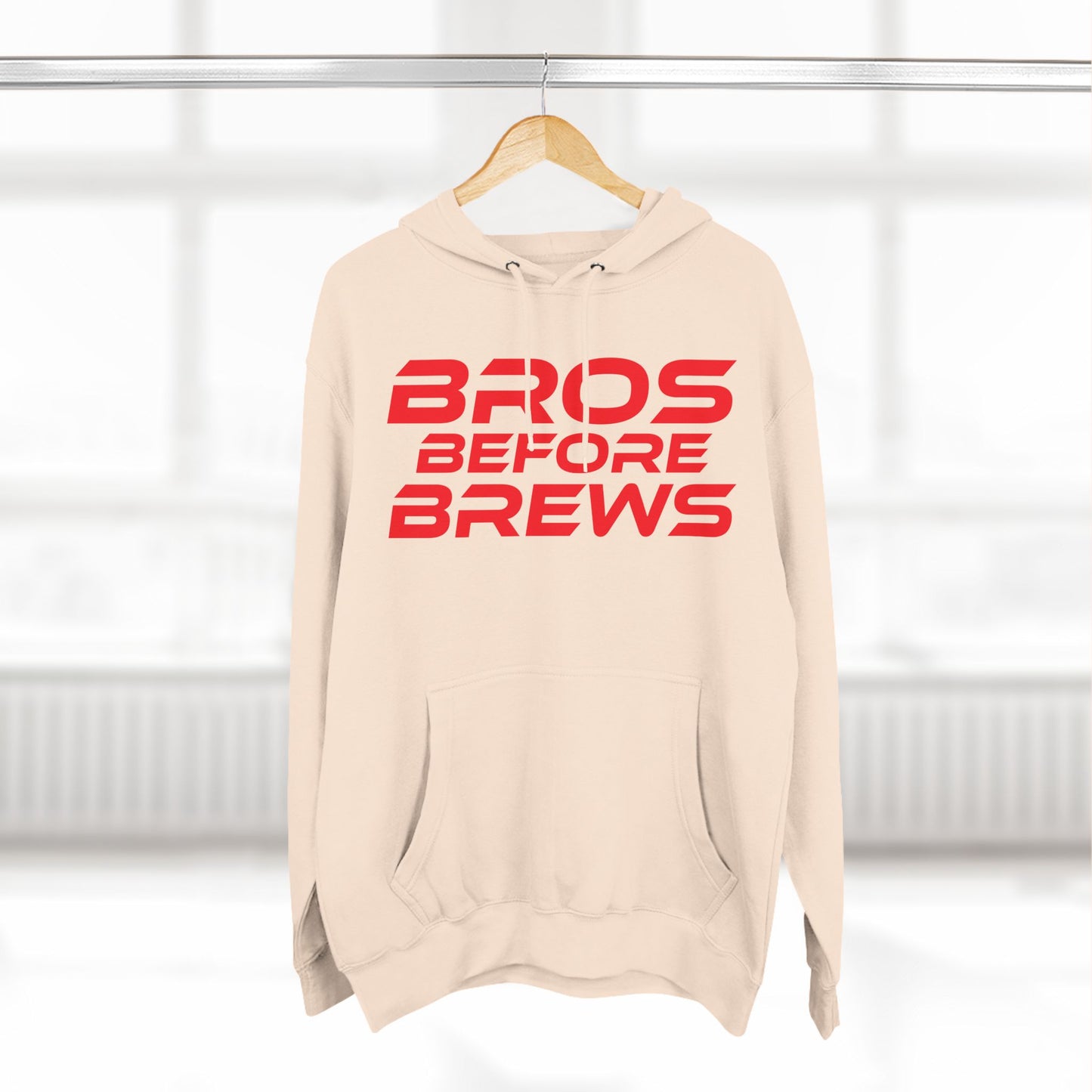 Bros Before Brews - Three-Panel Fleece Hoodie