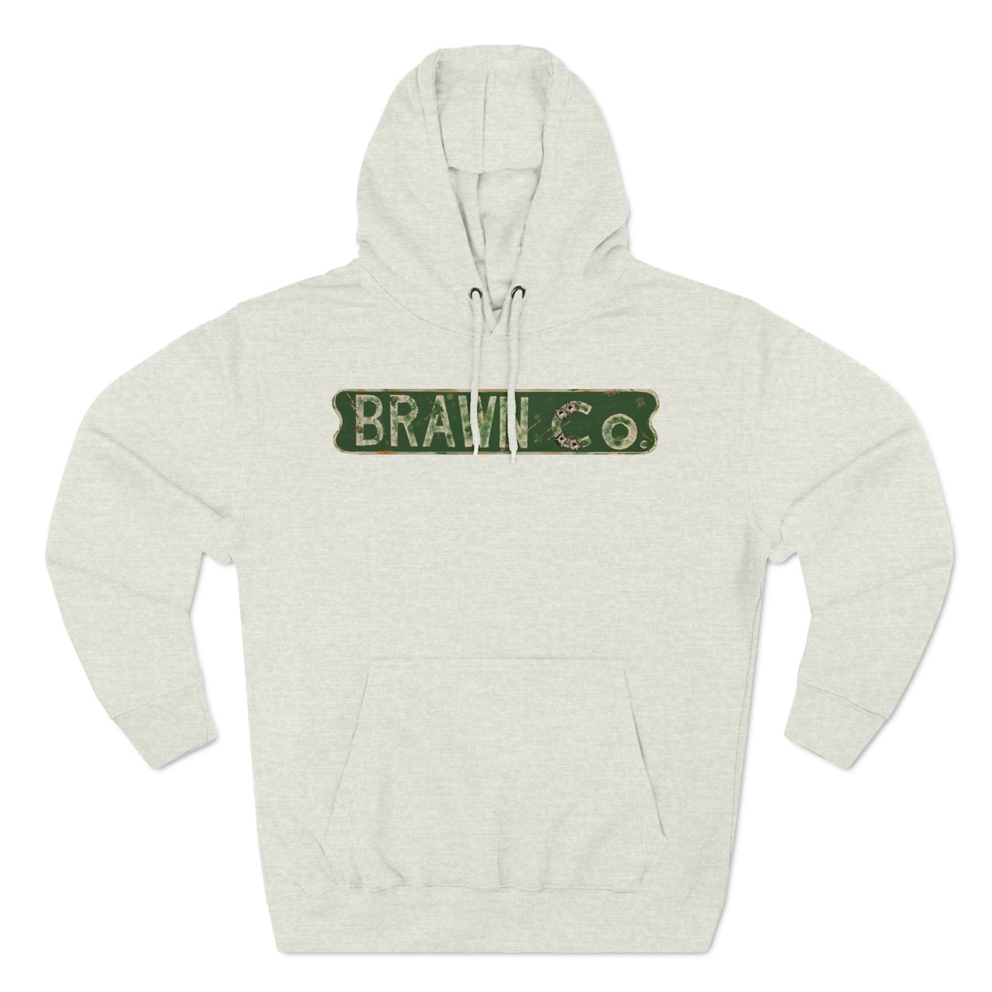 BrawnCo  - Vintage-Inspired Three-Panel Fleece Hoodie