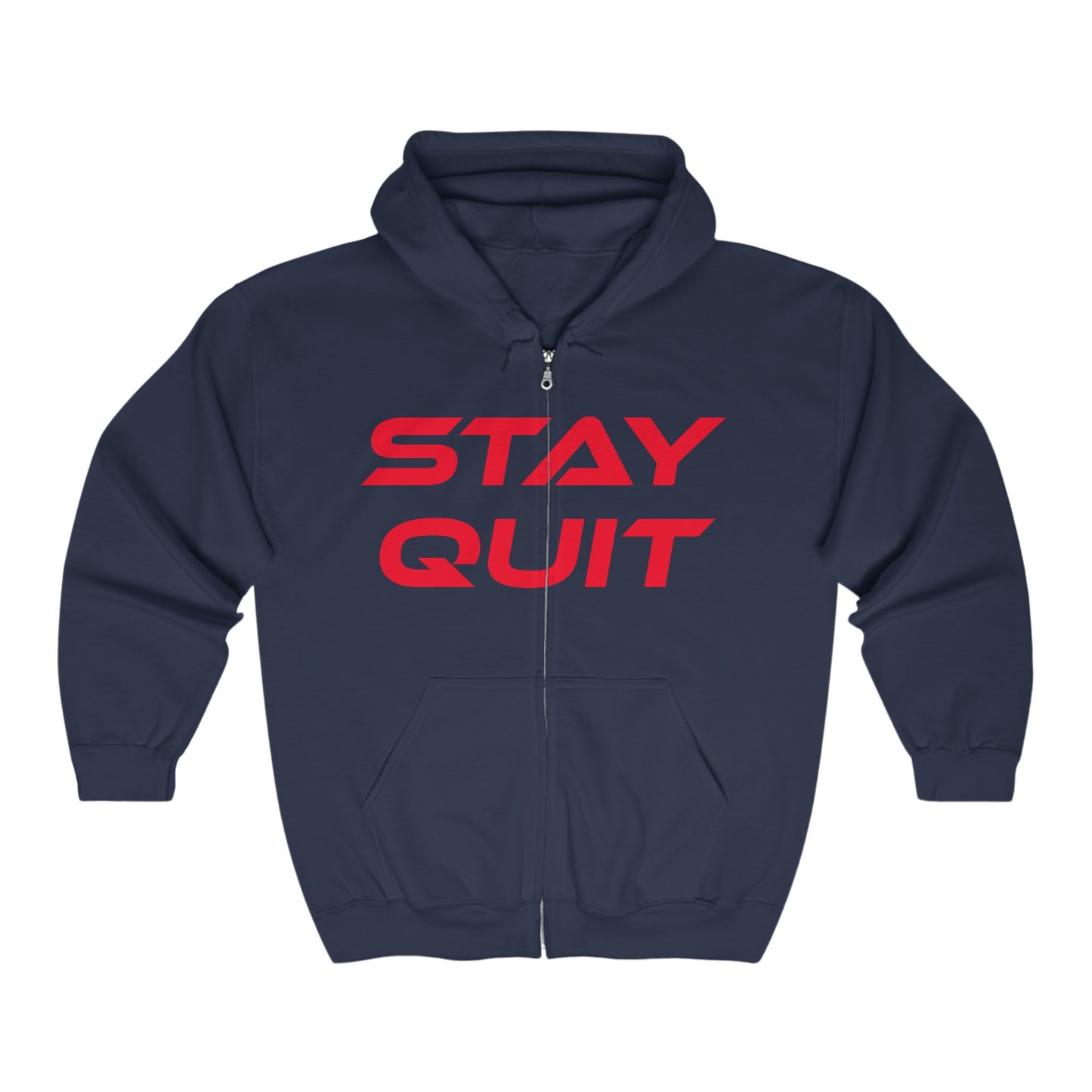 Stay Quit - Unisex Heavy Blend™ Full Zip Hooded Sweatshirt