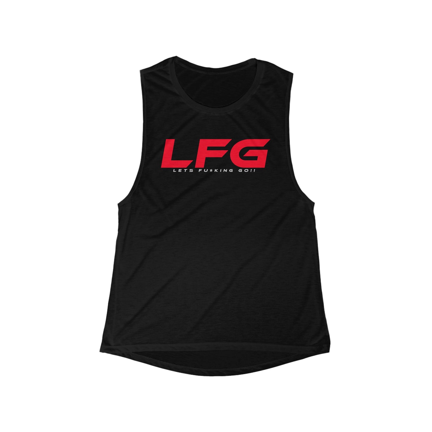 LFG Women's Flowy Scoop Muscle Tank – Motivational Workout Top