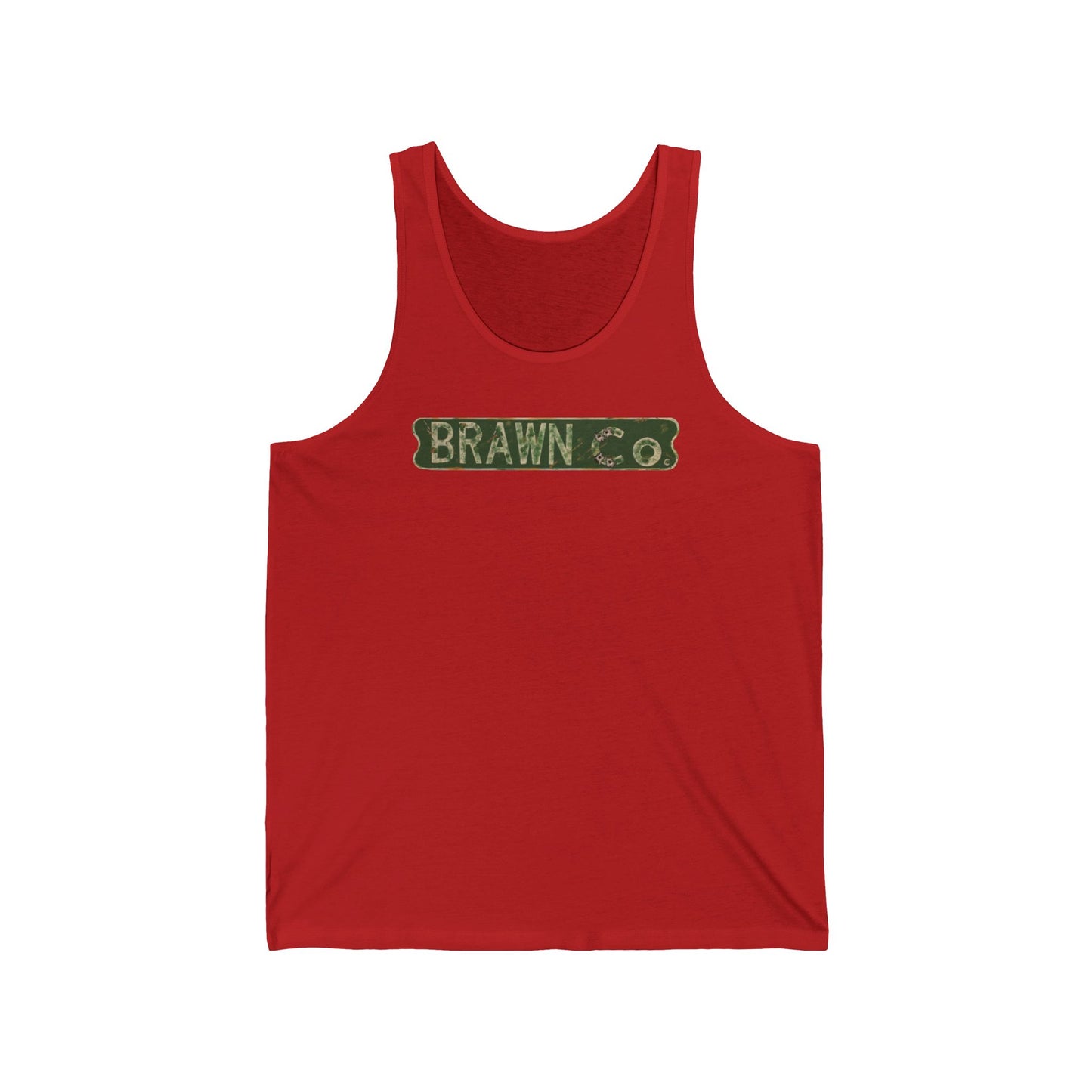 BrawnCo - Unisex Jersey Tank - Motivational Workout Sleeveless Tee