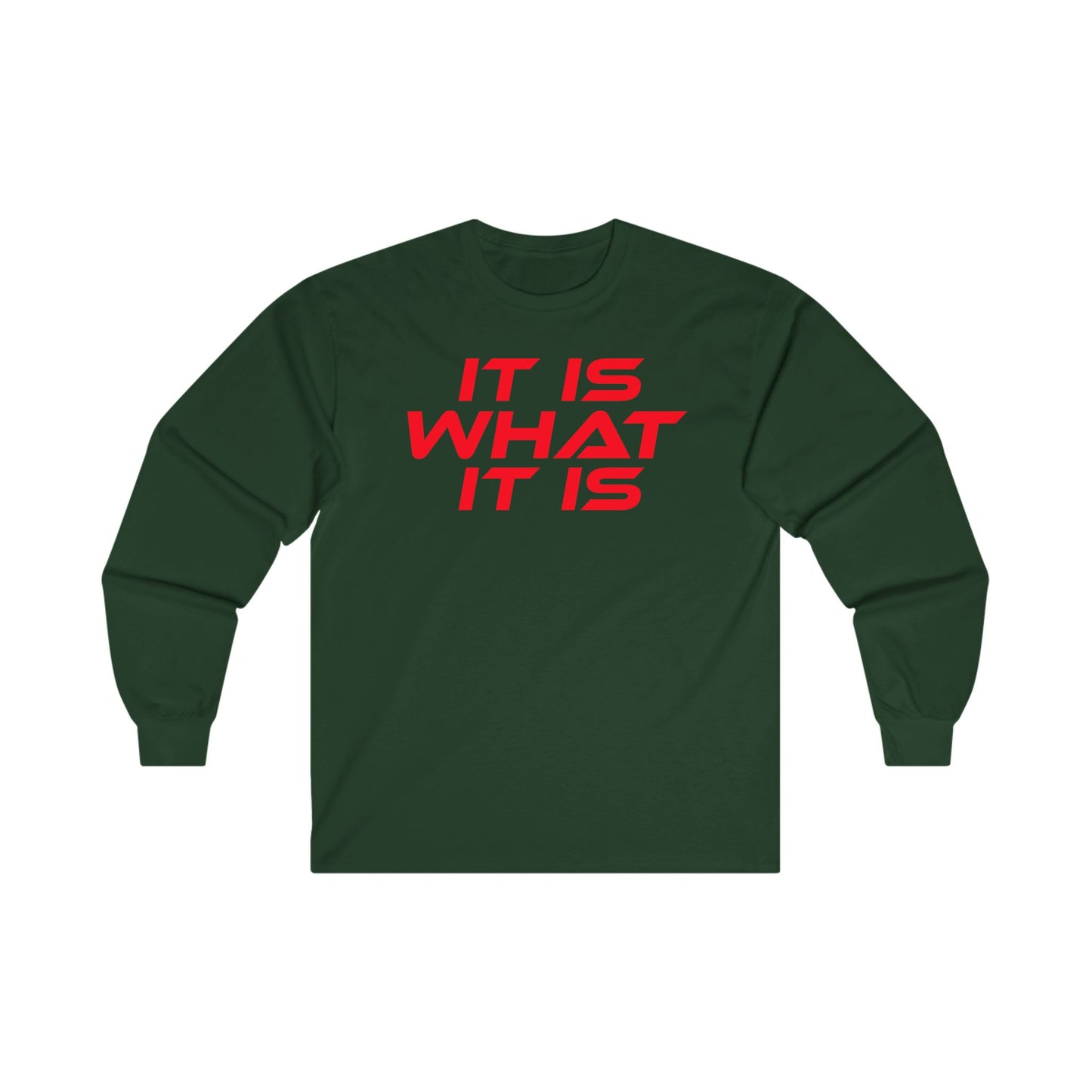 It Is What It Is - Unisex Long Sleeve Tee - Motivational Shirt