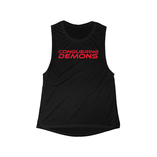 Conquering Demons - Women's Flowy Scoop Muscle Tank