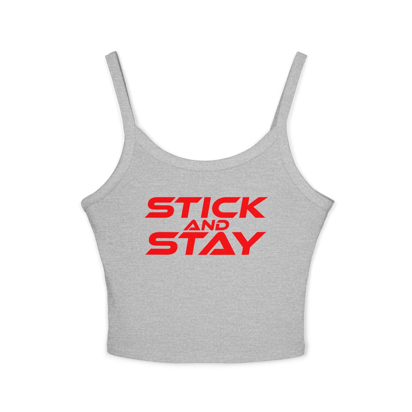 Stick and Stay - Women's Spaghetti Strap Tank Top - Casual Comfort for Everyday Wear