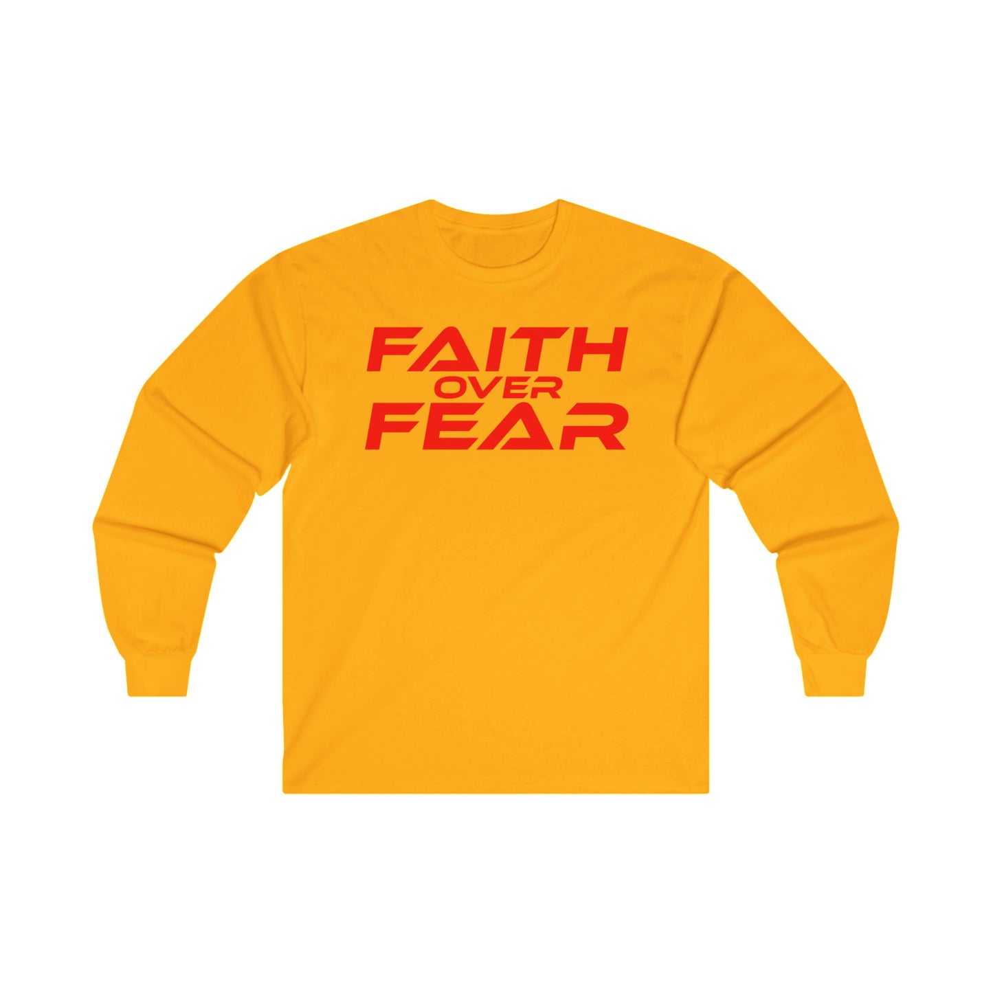 Faith Over Fear - Unisex Ultra Cotton Long Sleeve Tee Motivational