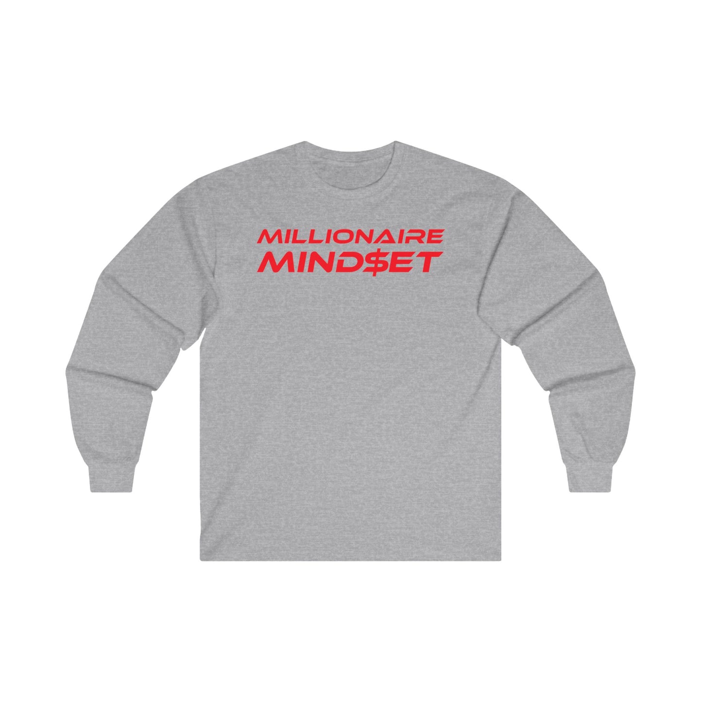 Millionaire Mindset - Unisex Long Sleeve Tee - Motivational Apparel for Ambitious Individuals