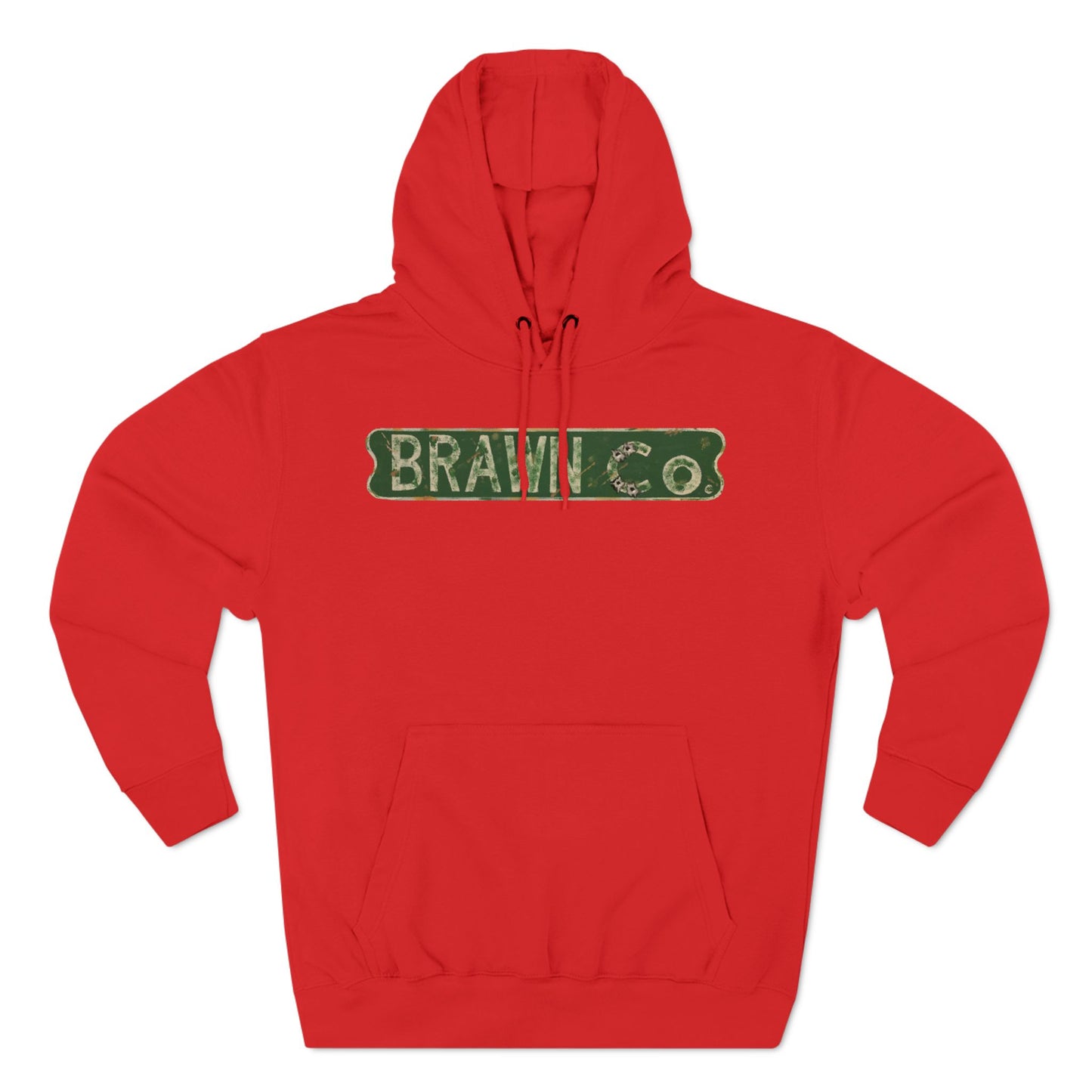 BrawnCo  - Vintage-Inspired Three-Panel Fleece Hoodie