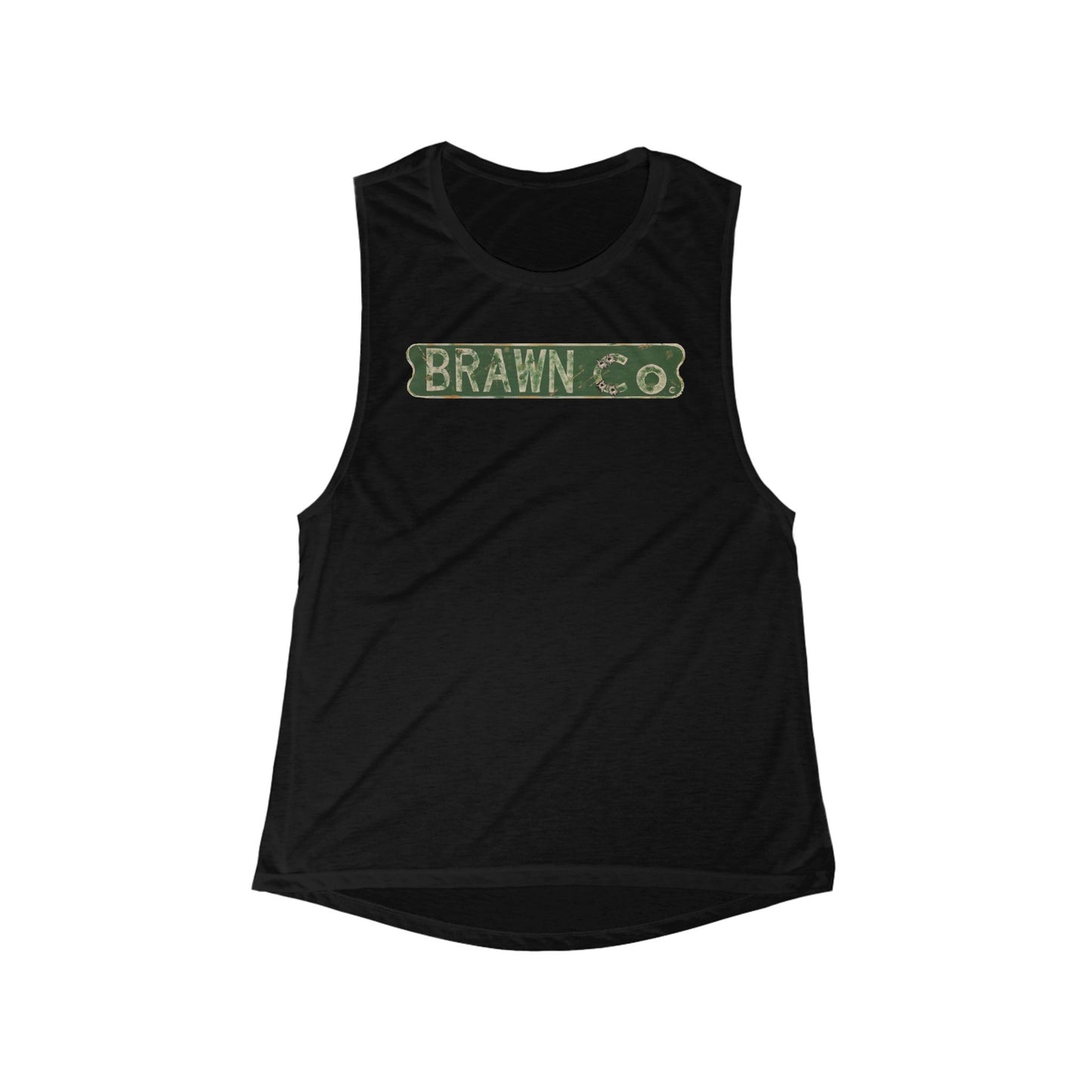 BrawnCo - Women's Flowy Muscle Tank - Perfect for Workout & Casual Wear