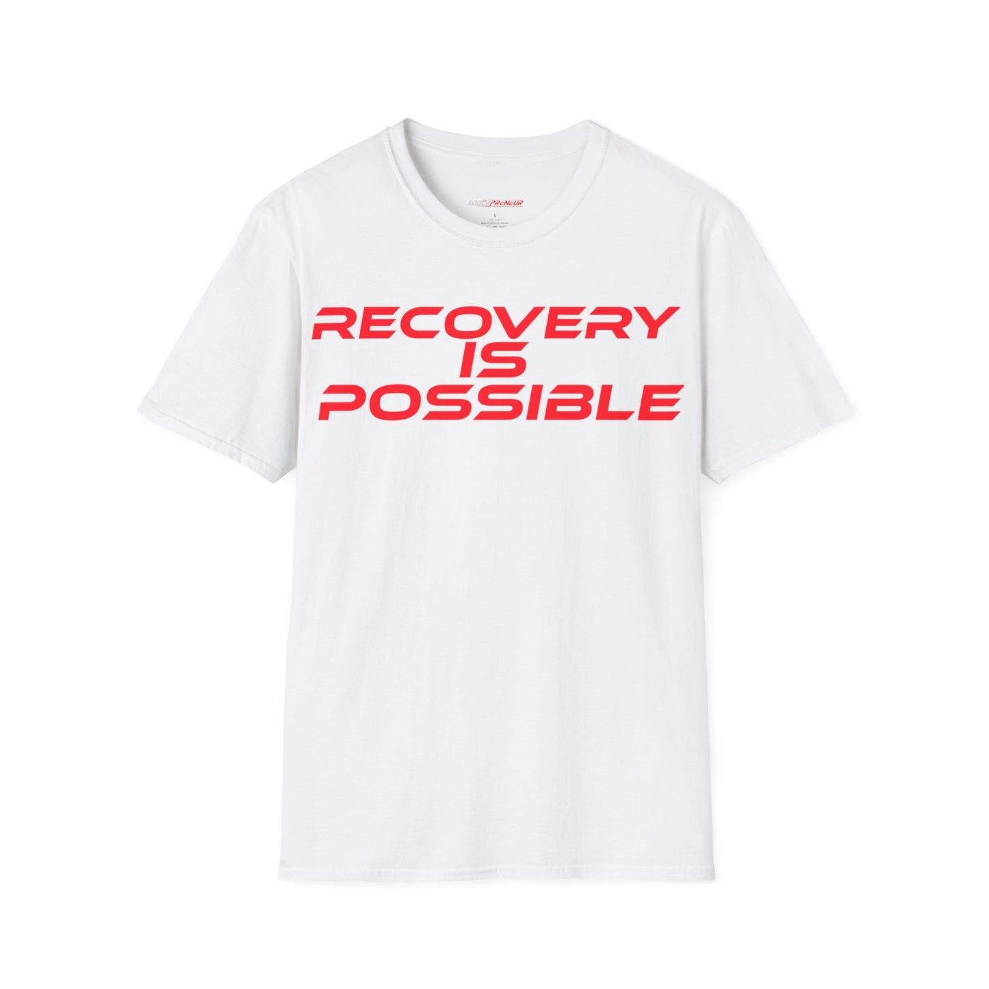 Recovery Is Possible - Unisex Softstyle T-Shirt - Motivational Tee for Support & Empowerment