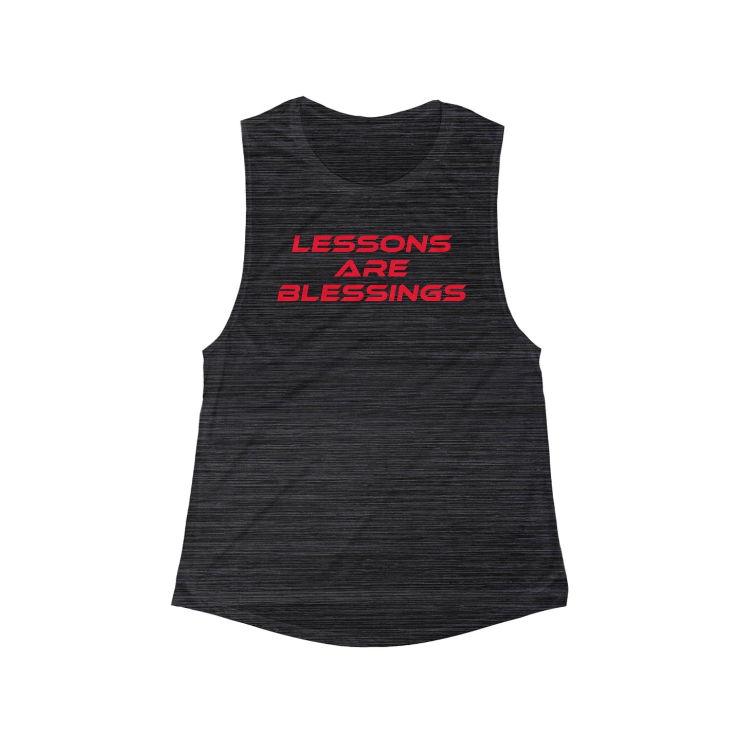 Lessons Are Blessings - Women's Flowy Scoop Muscle Tank