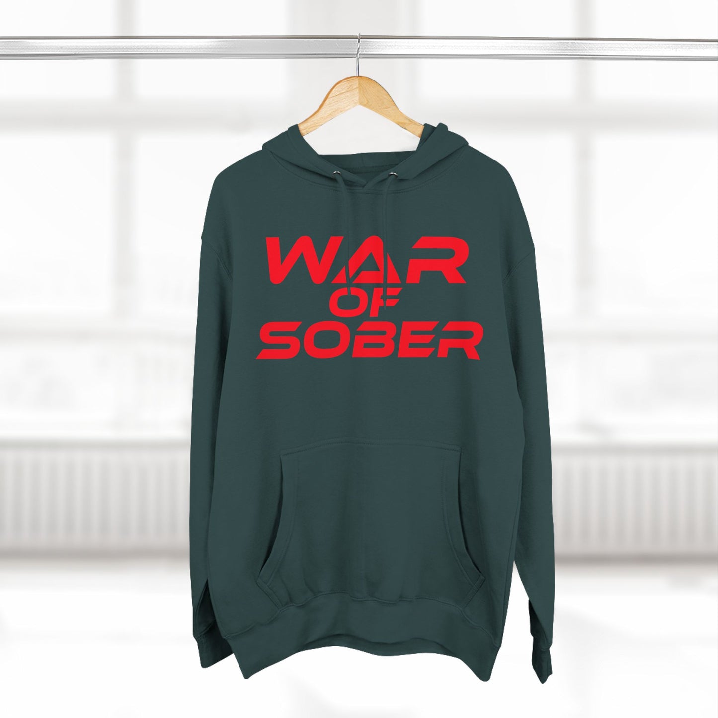 War Of Sober - A three-panel fleece hoodie