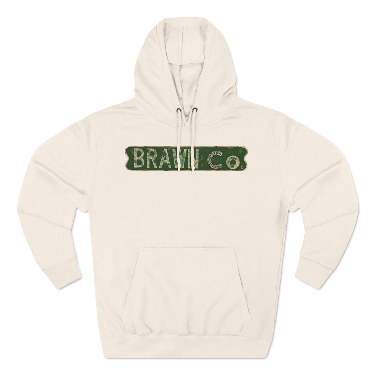 BrawnCo  - Vintage-Inspired Three-Panel Fleece Hoodie