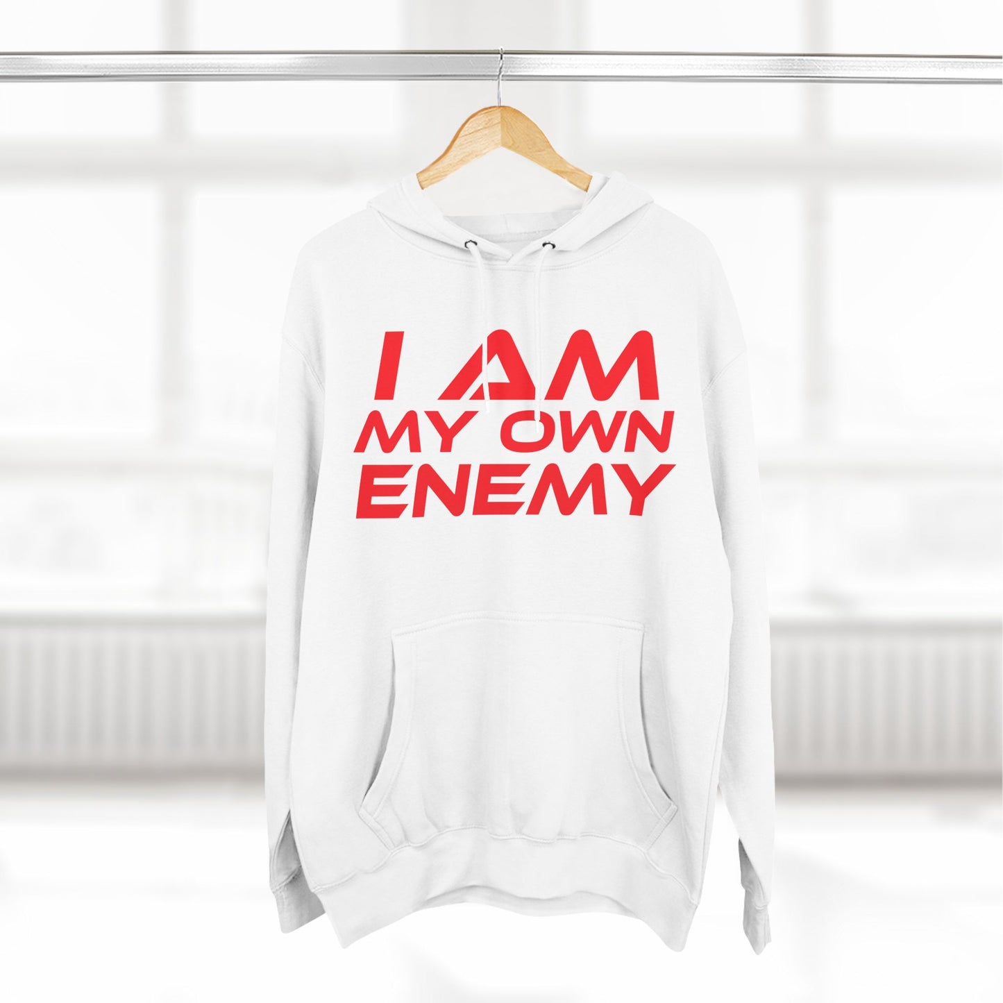 I Am My Own Enemy - Three-Panel Fleece Hoodie