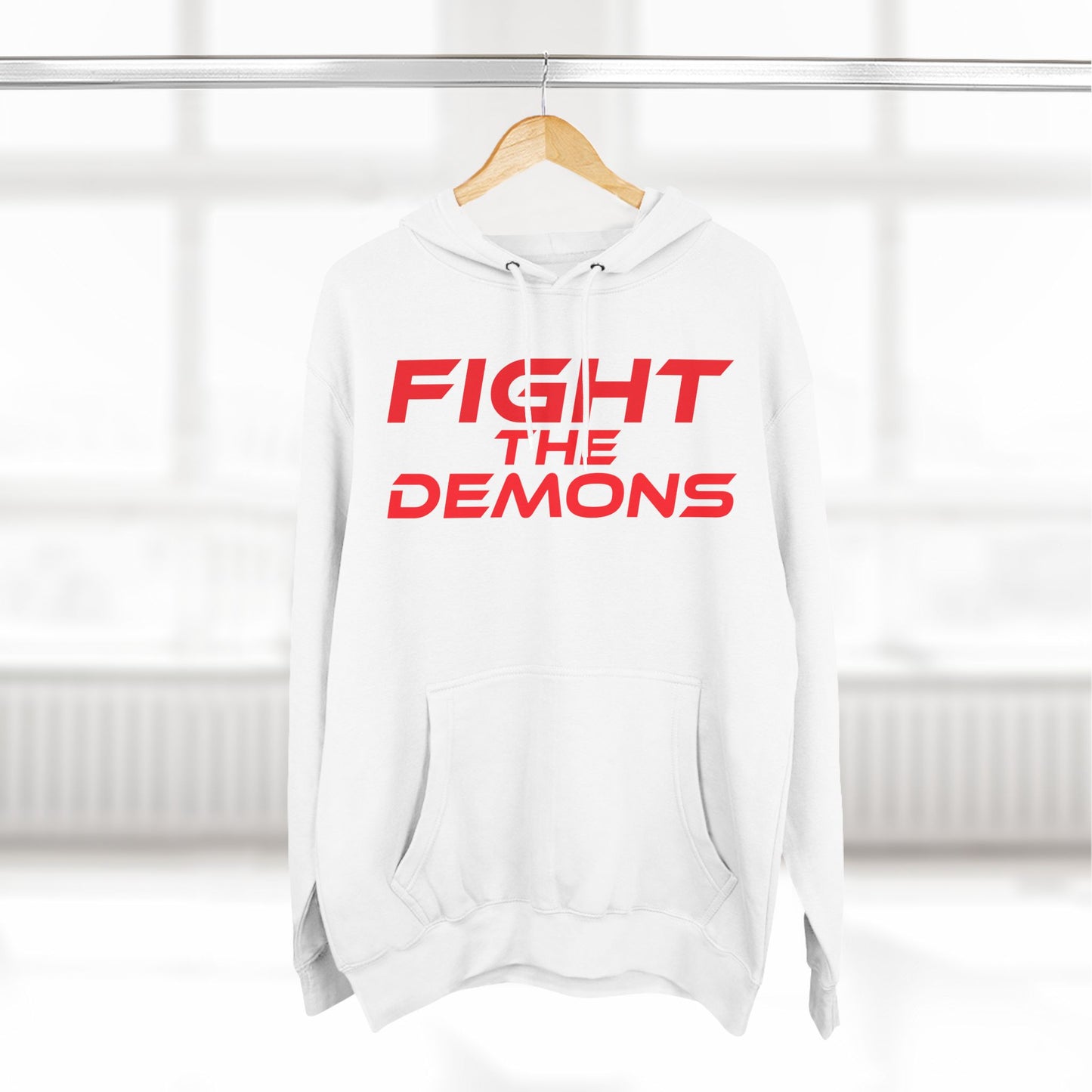 Fight The Demons - Three-Panel Fleece Hoodie