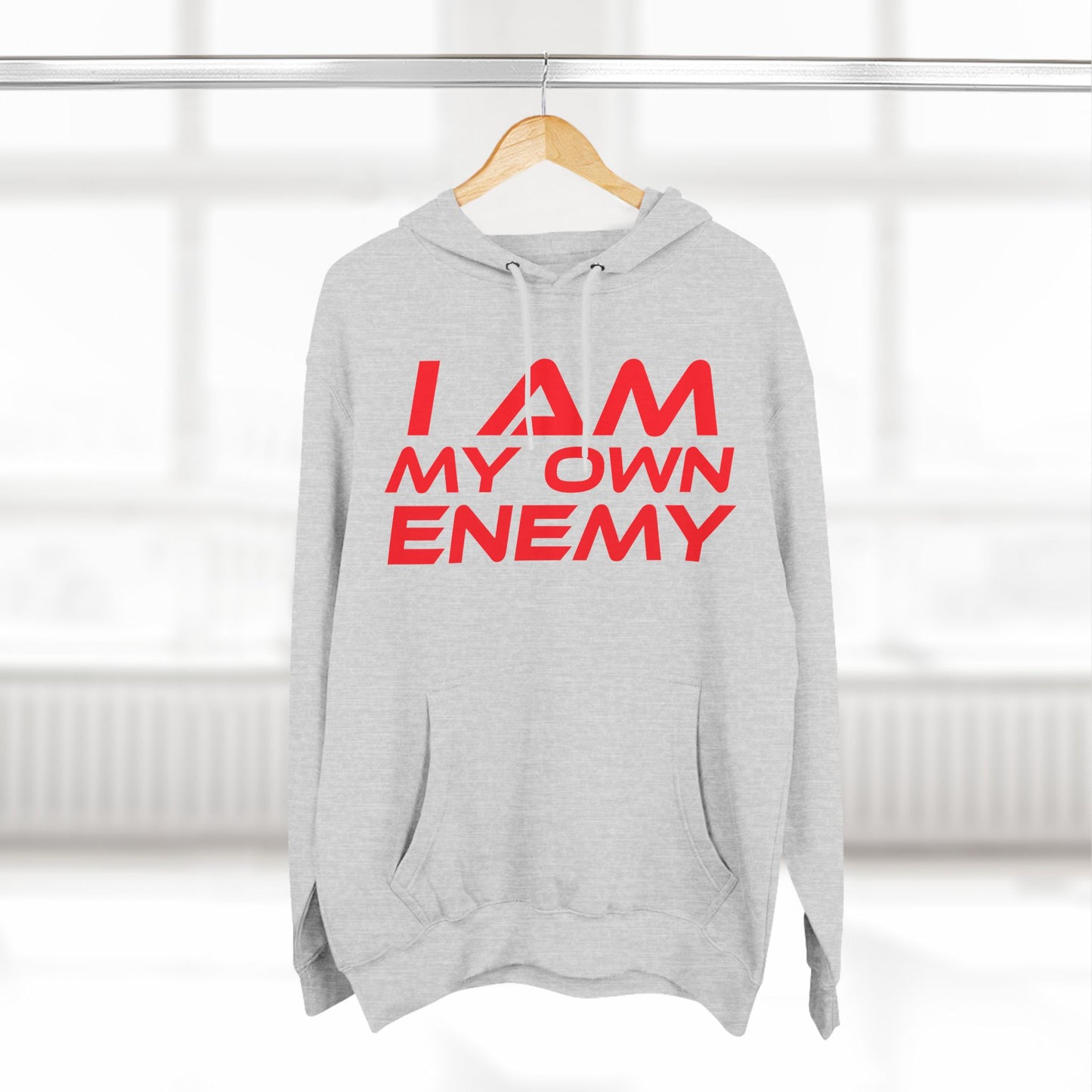 I Am My Own Enemy - Three-Panel Fleece Hoodie