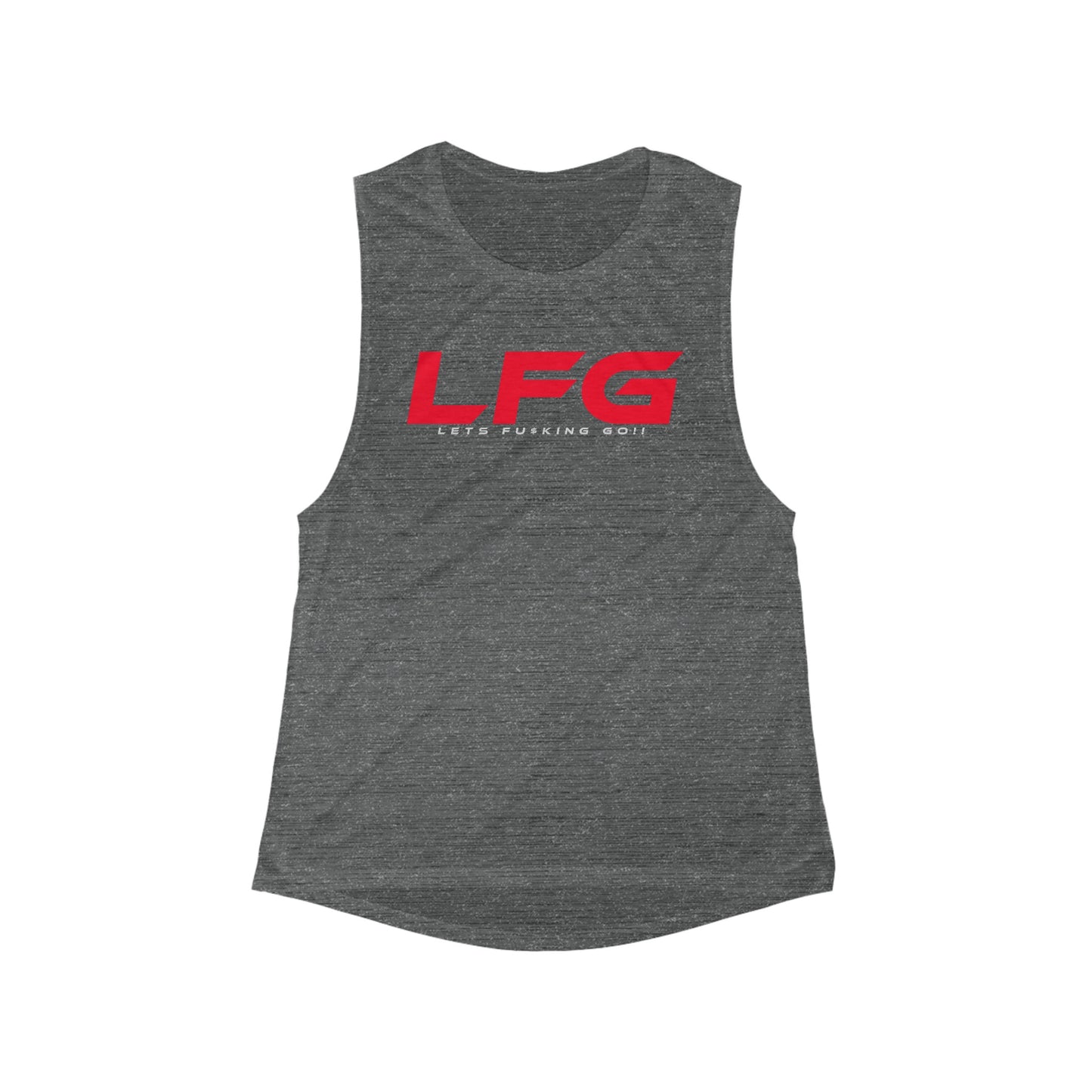 LFG Women's Flowy Scoop Muscle Tank – Motivational Workout Top