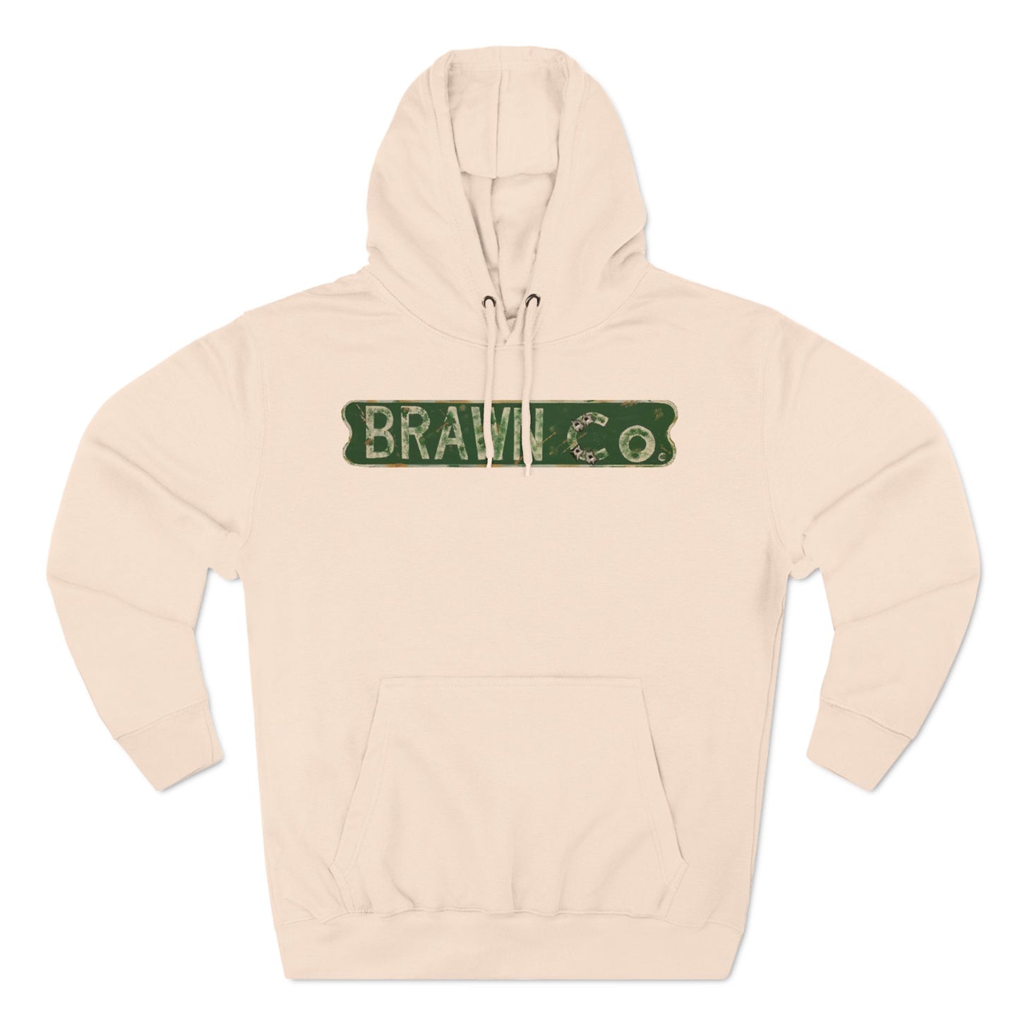 BrawnCo  - Vintage-Inspired Three-Panel Fleece Hoodie