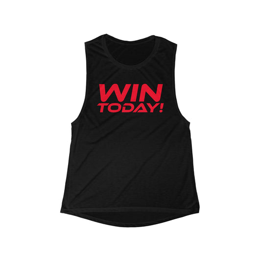 Win Today - Women's Flowy Scoop Muscle Tank