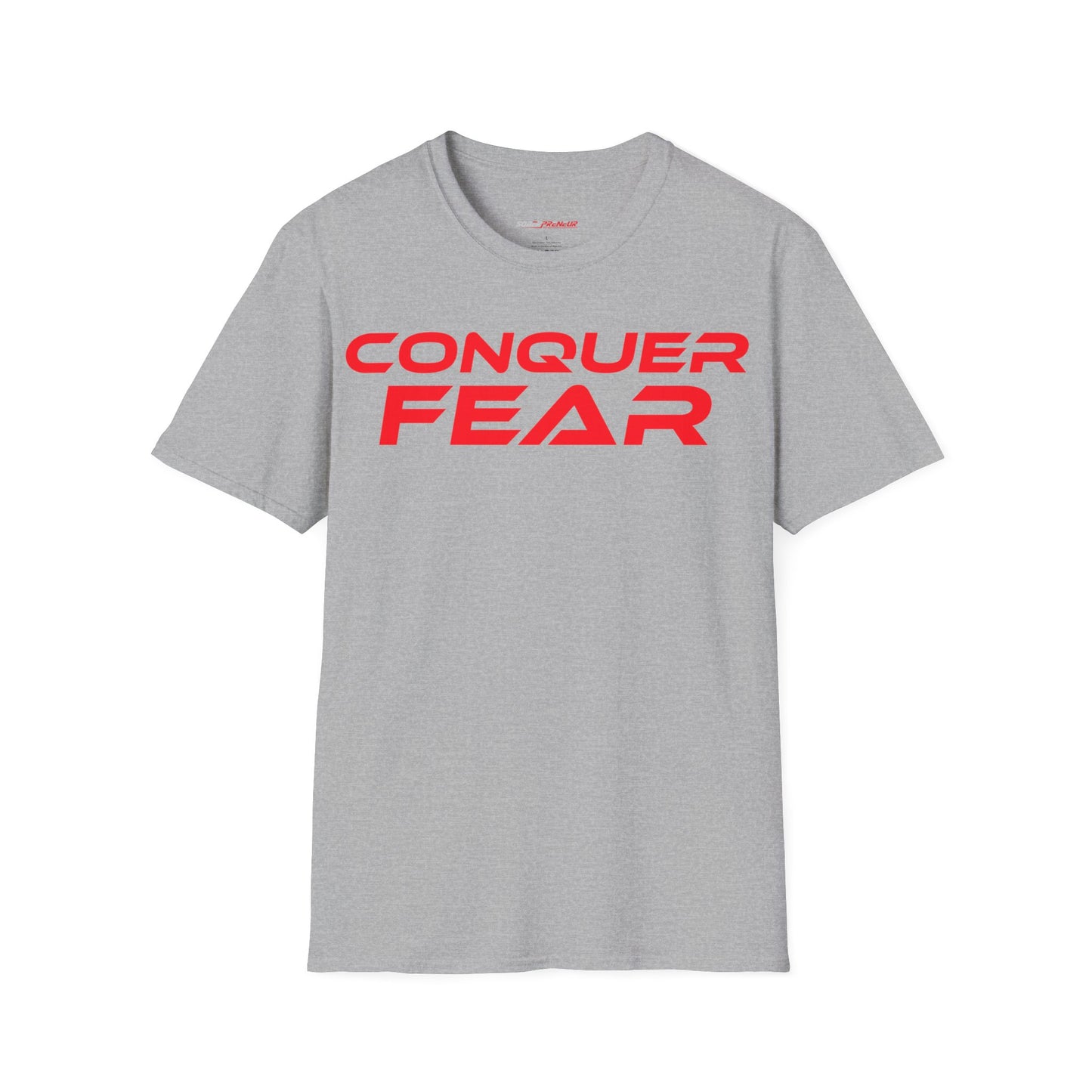 Conquer Fear - Unisex Softstyle T-Shirt - Motivational Graphic Tee