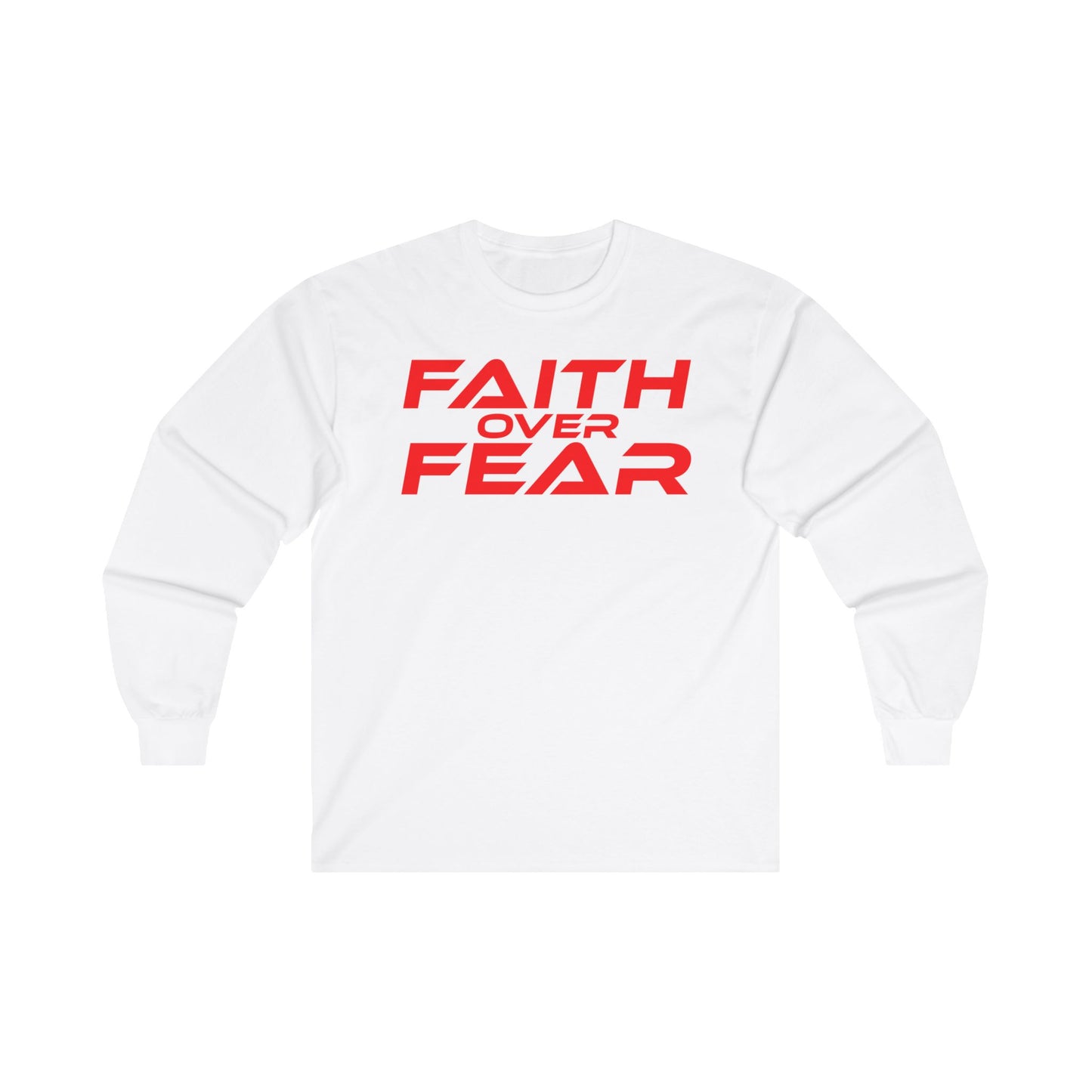 Faith Over Fear - Unisex Ultra Cotton Long Sleeve Tee Motivational