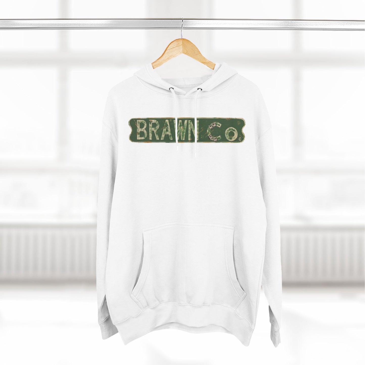 BrawnCo  - Vintage-Inspired Three-Panel Fleece Hoodie