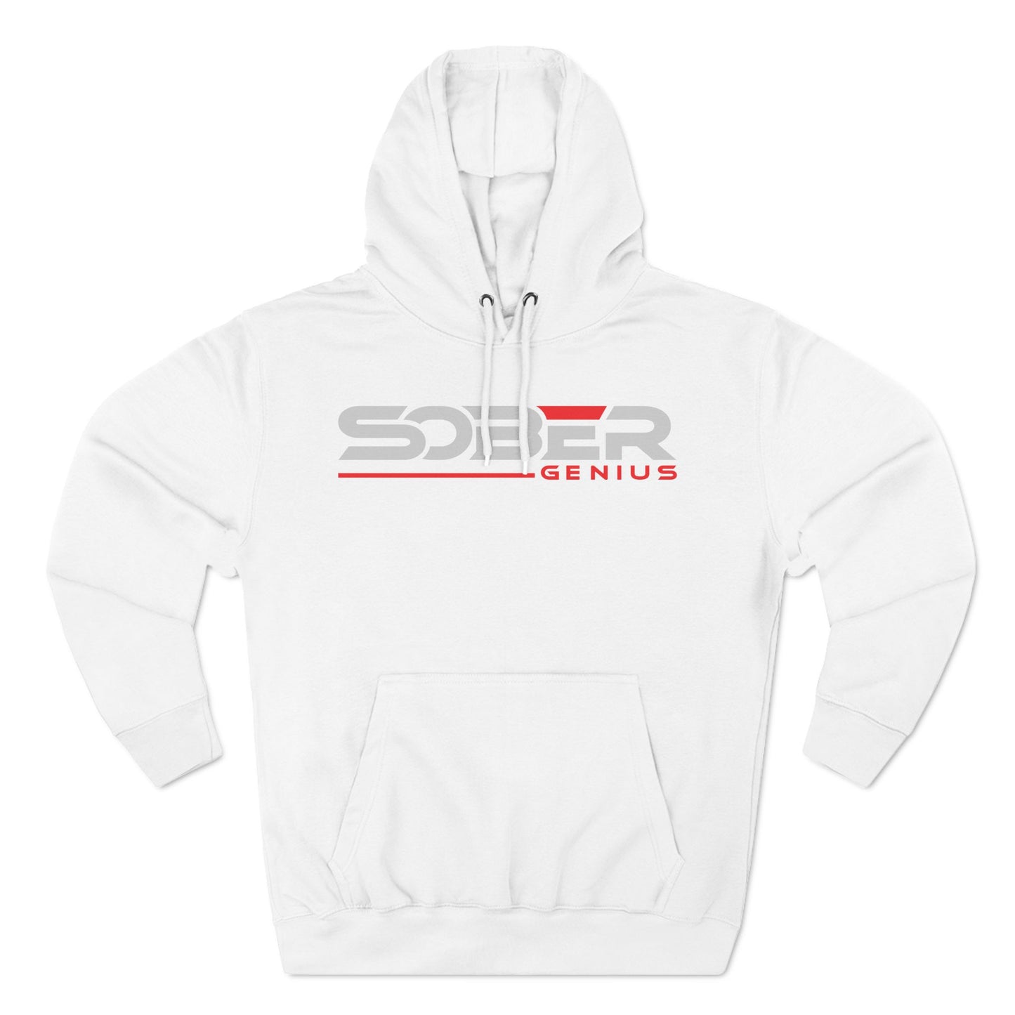 Sober Genius Logo - Three-Panel Fleece Hoodie