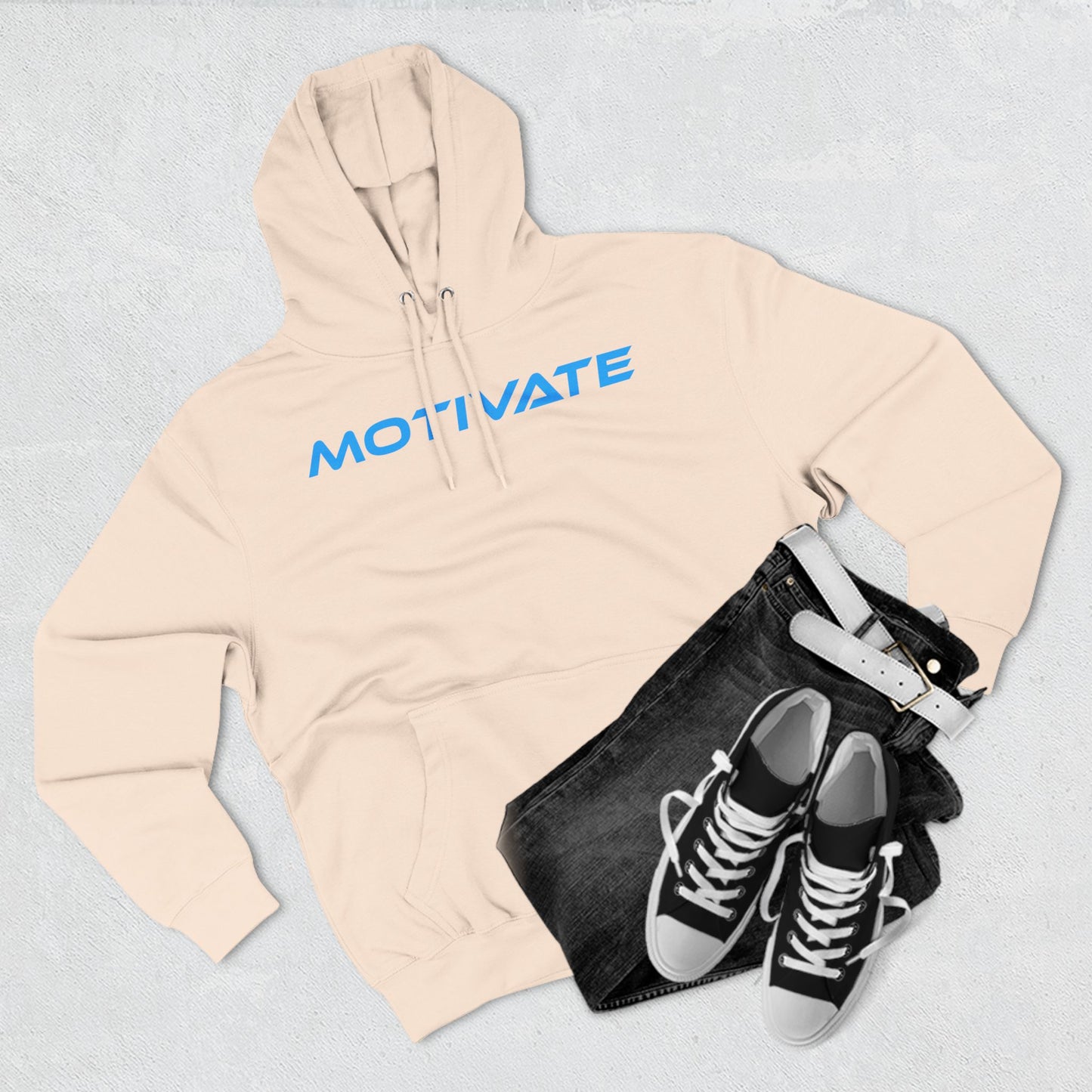 Motivate - Three-Panel Fleece Hoodie