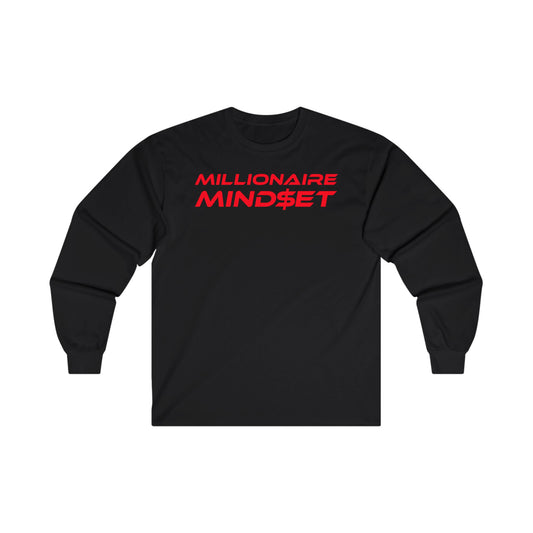 Millionaire Mindset - Unisex Long Sleeve Tee - Motivational Apparel for Ambitious Individuals