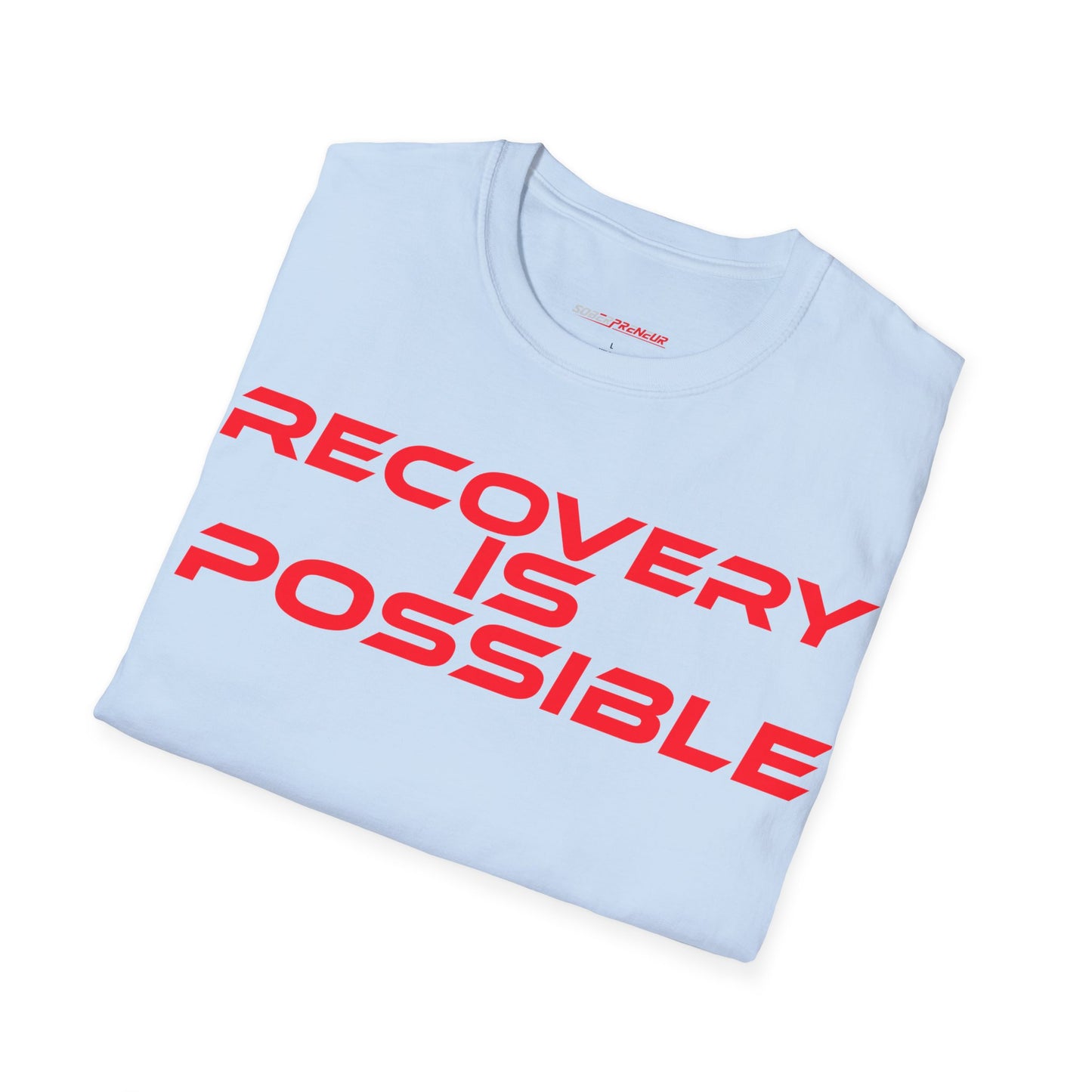 Recovery Is Possible - Unisex Softstyle T-Shirt - Motivational Tee for Support & Empowerment