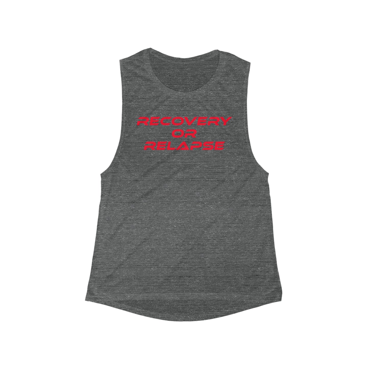 Recovery Or Relapse - Women's Flowy Scoop Muscle Tank