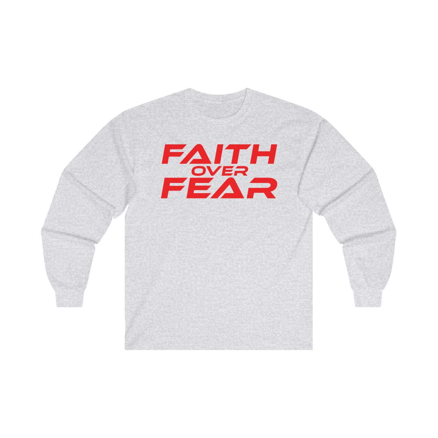 Faith Over Fear - Unisex Ultra Cotton Long Sleeve Tee Motivational