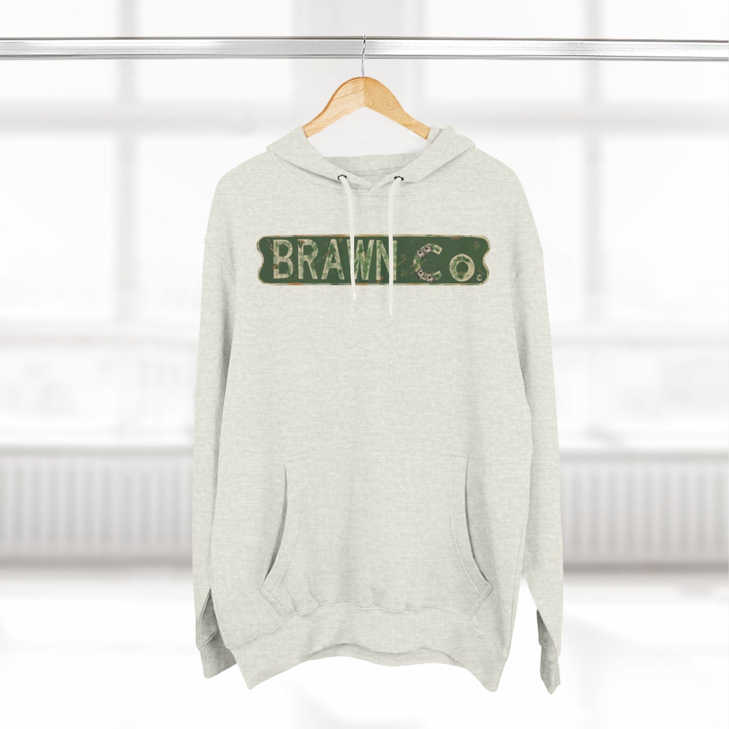 BrawnCo  - Vintage-Inspired Three-Panel Fleece Hoodie